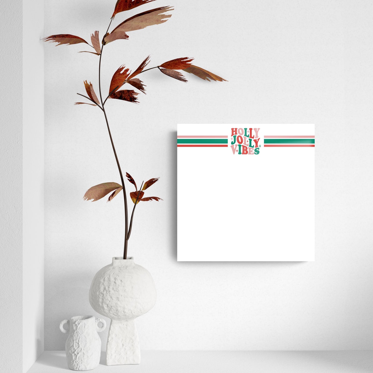 8x8 Glass Dry Erase-Holly Jolly Vibes
