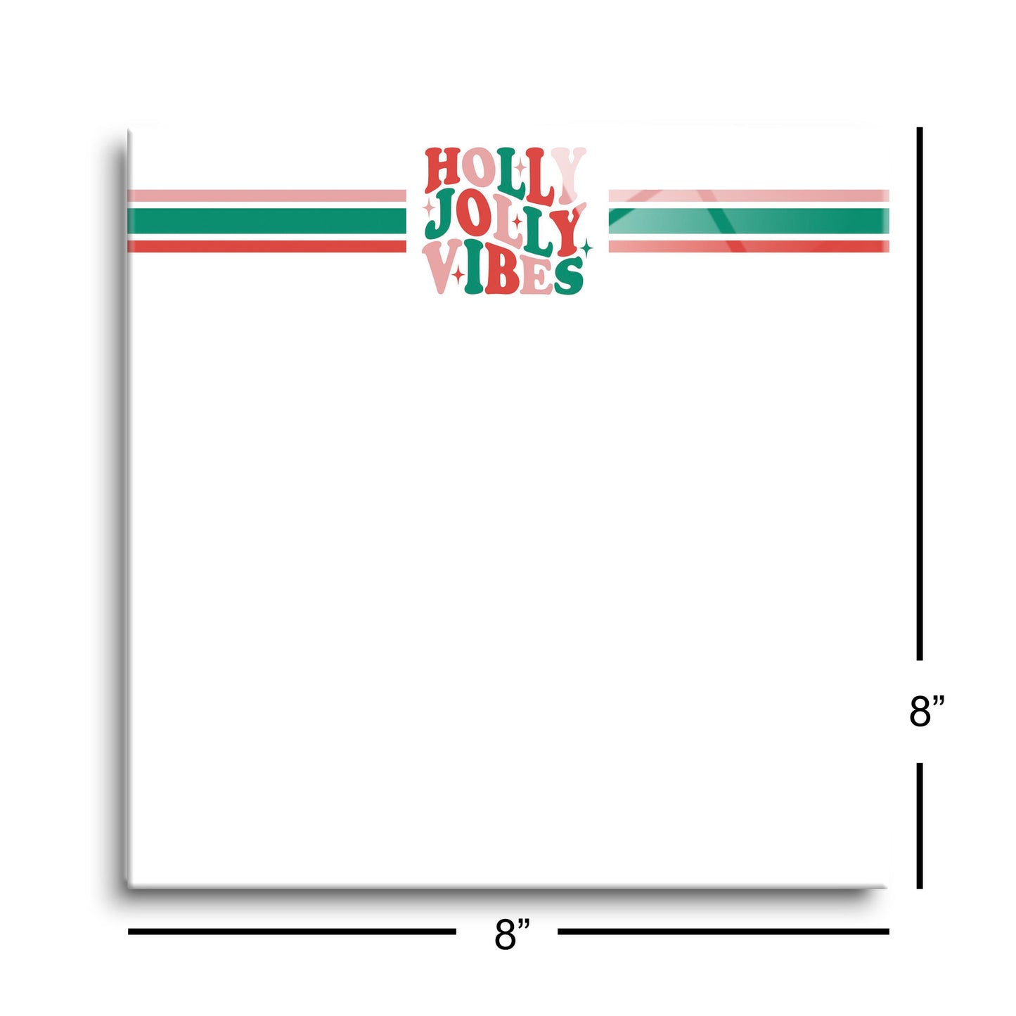 8x8 Glass Dry Erase-Holly Jolly Vibes