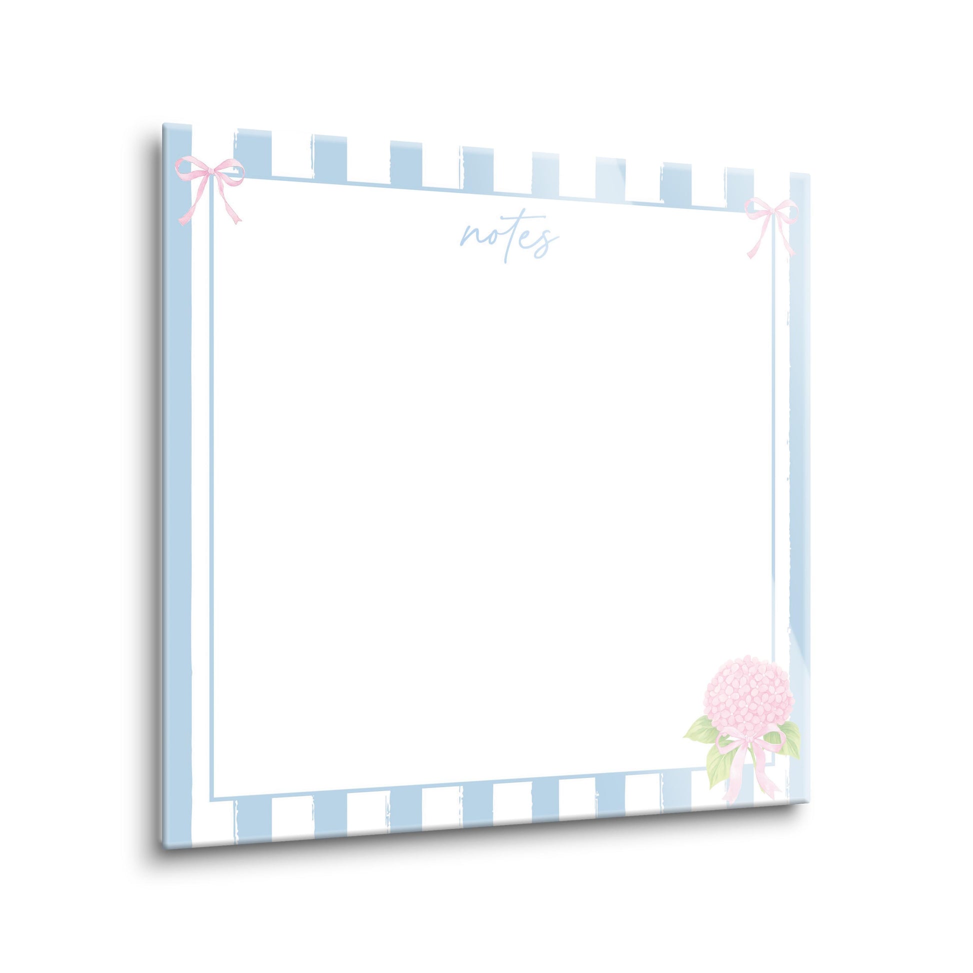 8x8 Glass Dry Erase-Hydrangea Cottage -1