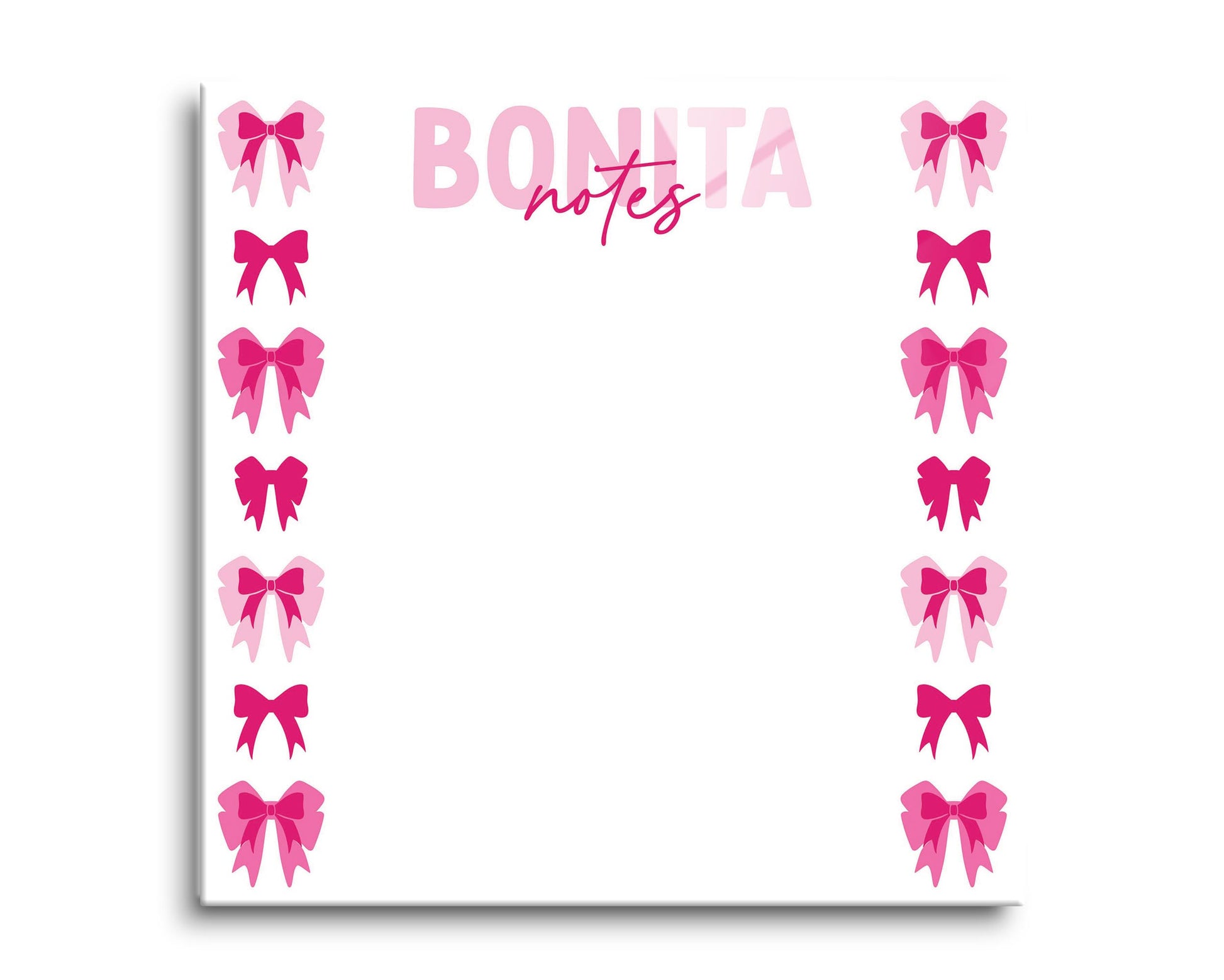 8x8 Glass Dry Erase-Bonita Bows -0
