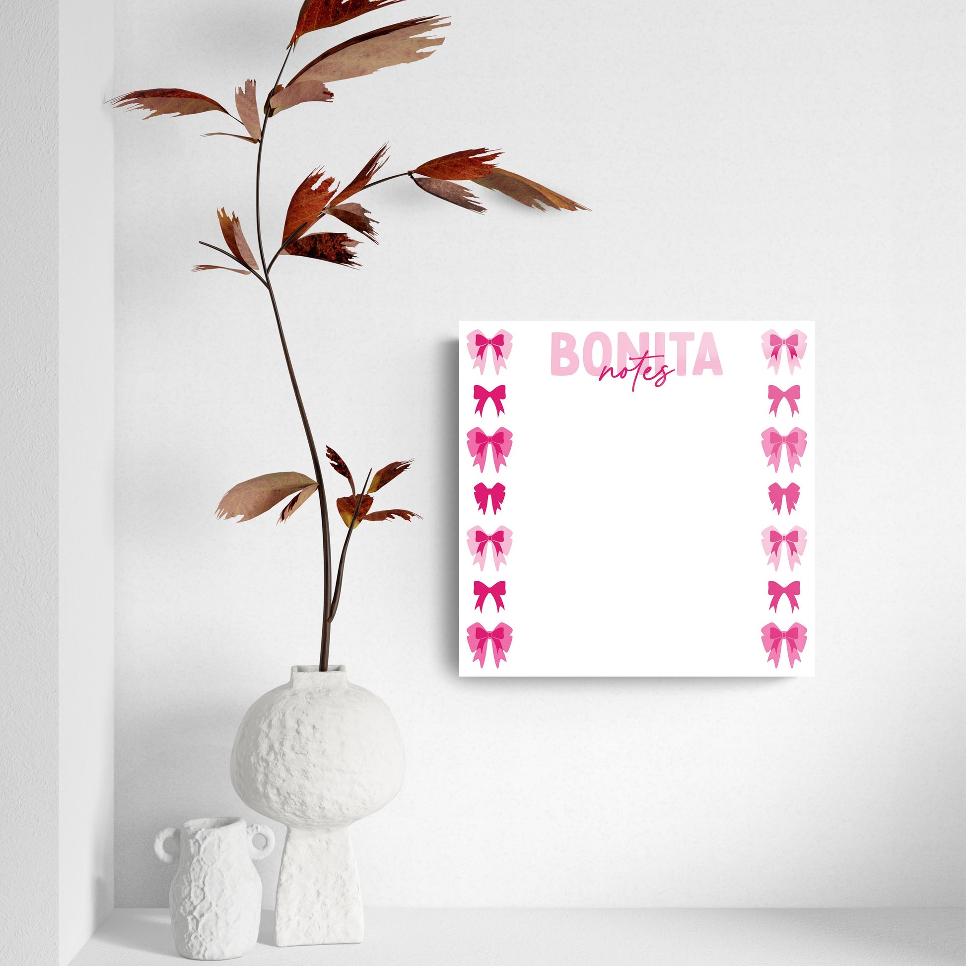 8x8 Glass Dry Erase-Bonita Bows -4