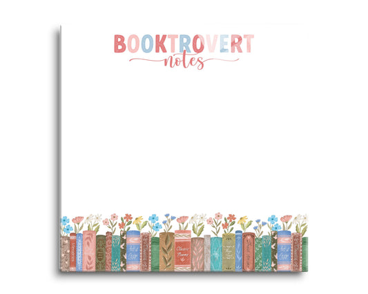 8x8 Glass Dry Erase-Pretty Little Chapters Booktrovert Notes -0