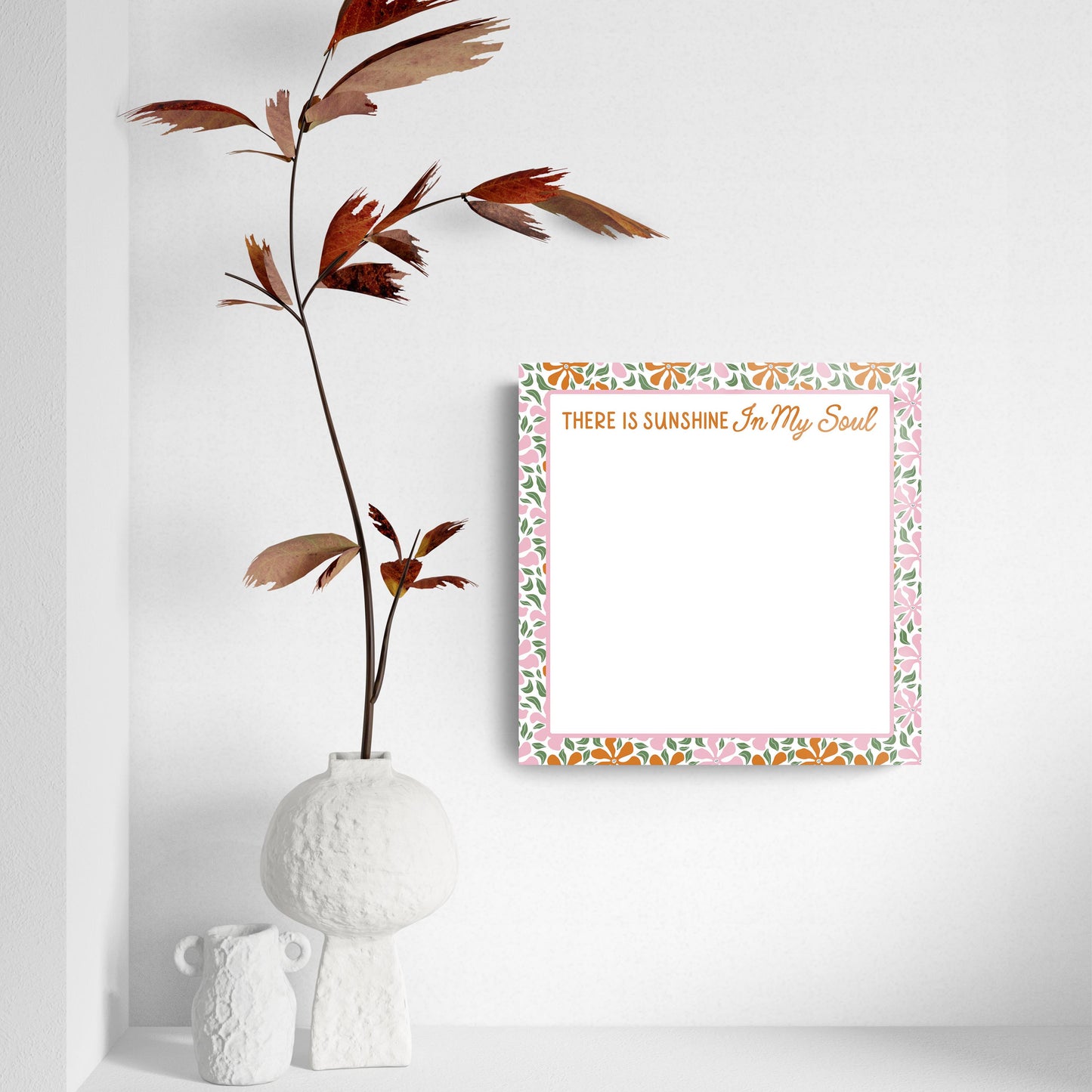 8x8 Glass Dry Erase-Spring There Is Sunshine