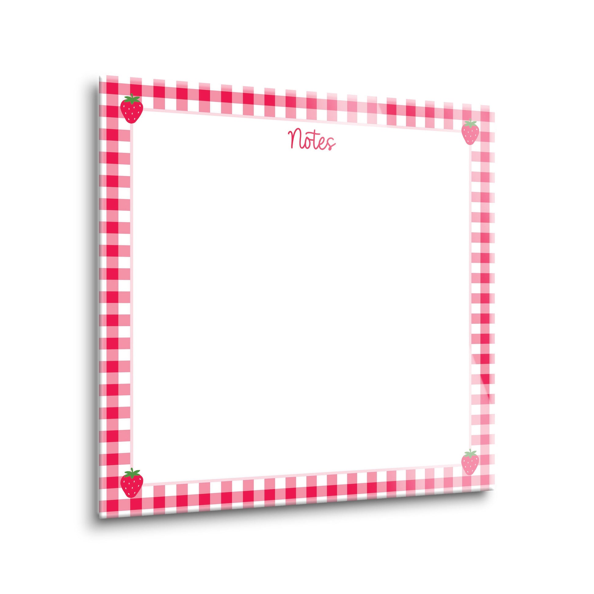 8x8 Glass Dry Erase-Strawberry Parlor -1