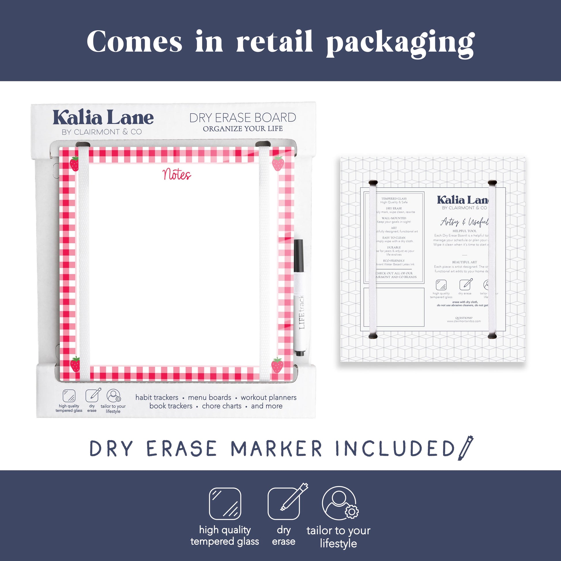 8x8 Glass Dry Erase-Strawberry Parlor -3