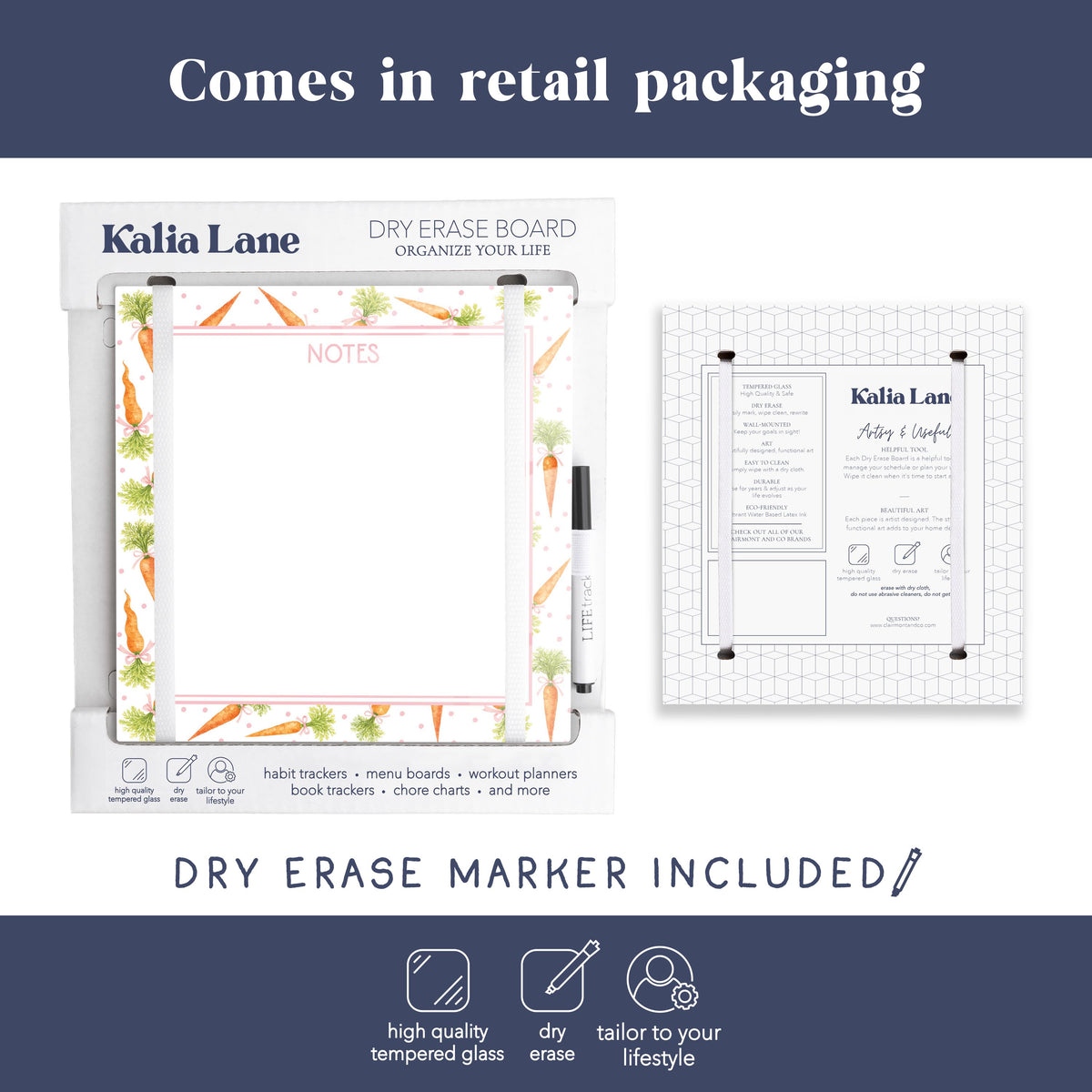 8x8 Glass Dry Erase-Cottage Easter -3