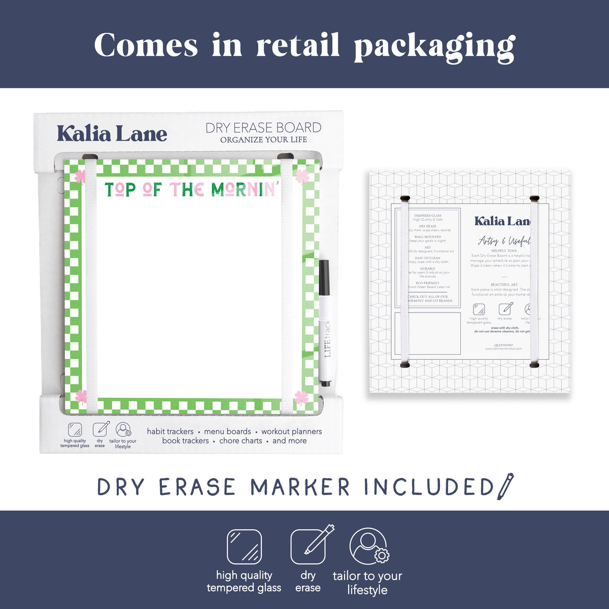 8x8 Glass Dry Erase-St. Patty's Day -3