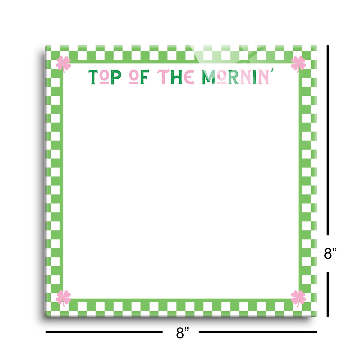 8x8 Glass Dry Erase-St. Patty's Day -8