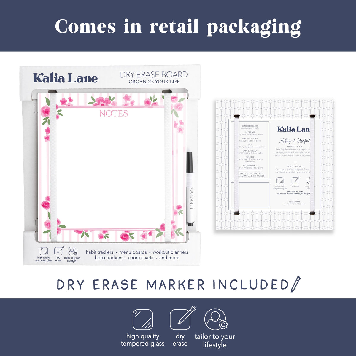 8x8 Glass Dry Erase-All Things Lovely -3