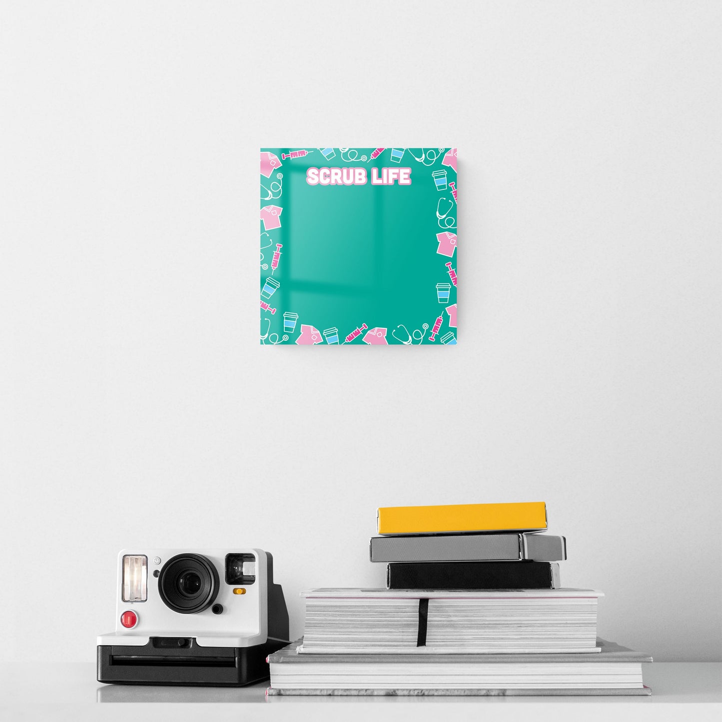 8x8 Glass Dry Erase-Scrub Life