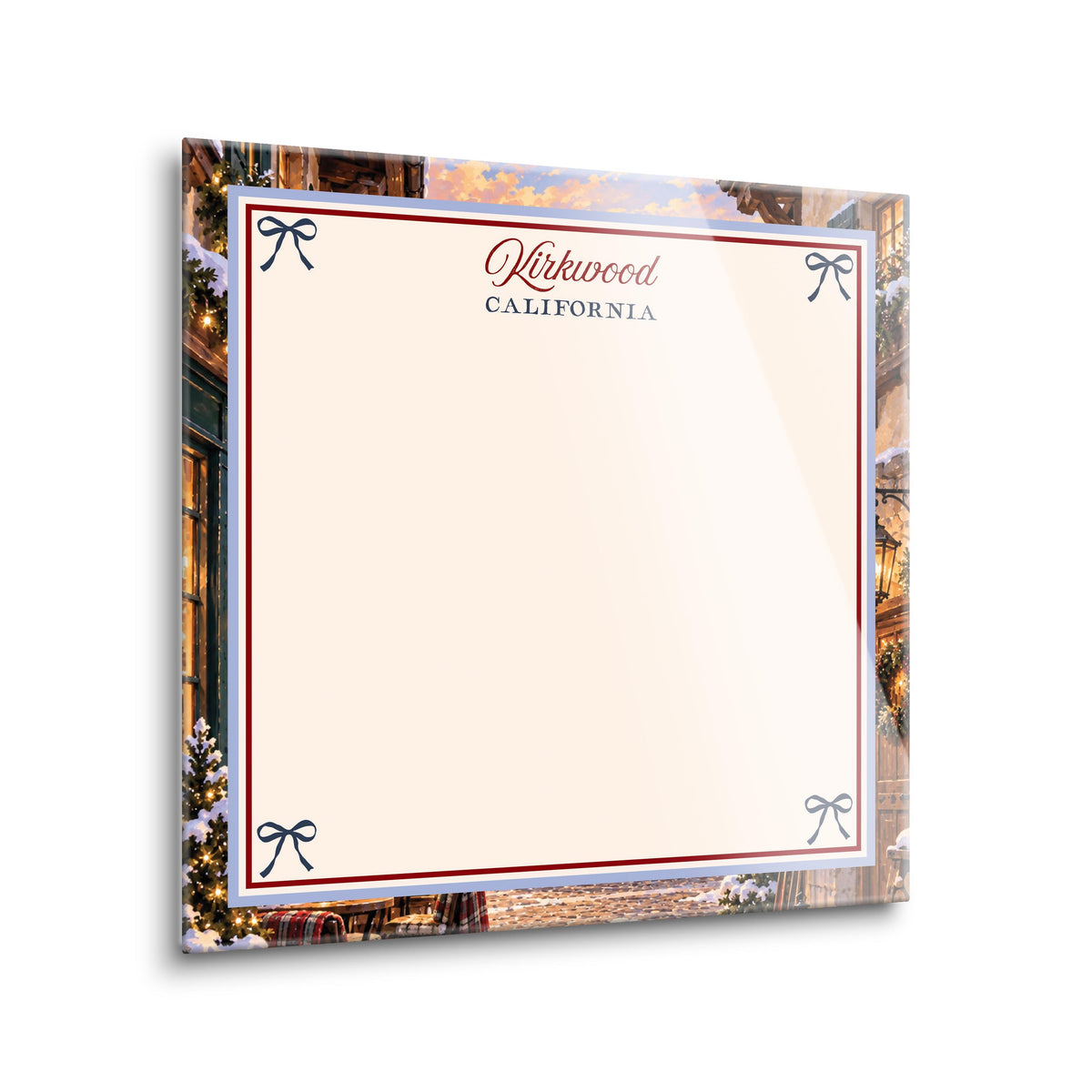 8x8 Glass Dry Erase-Chalet Girl | Custom -1