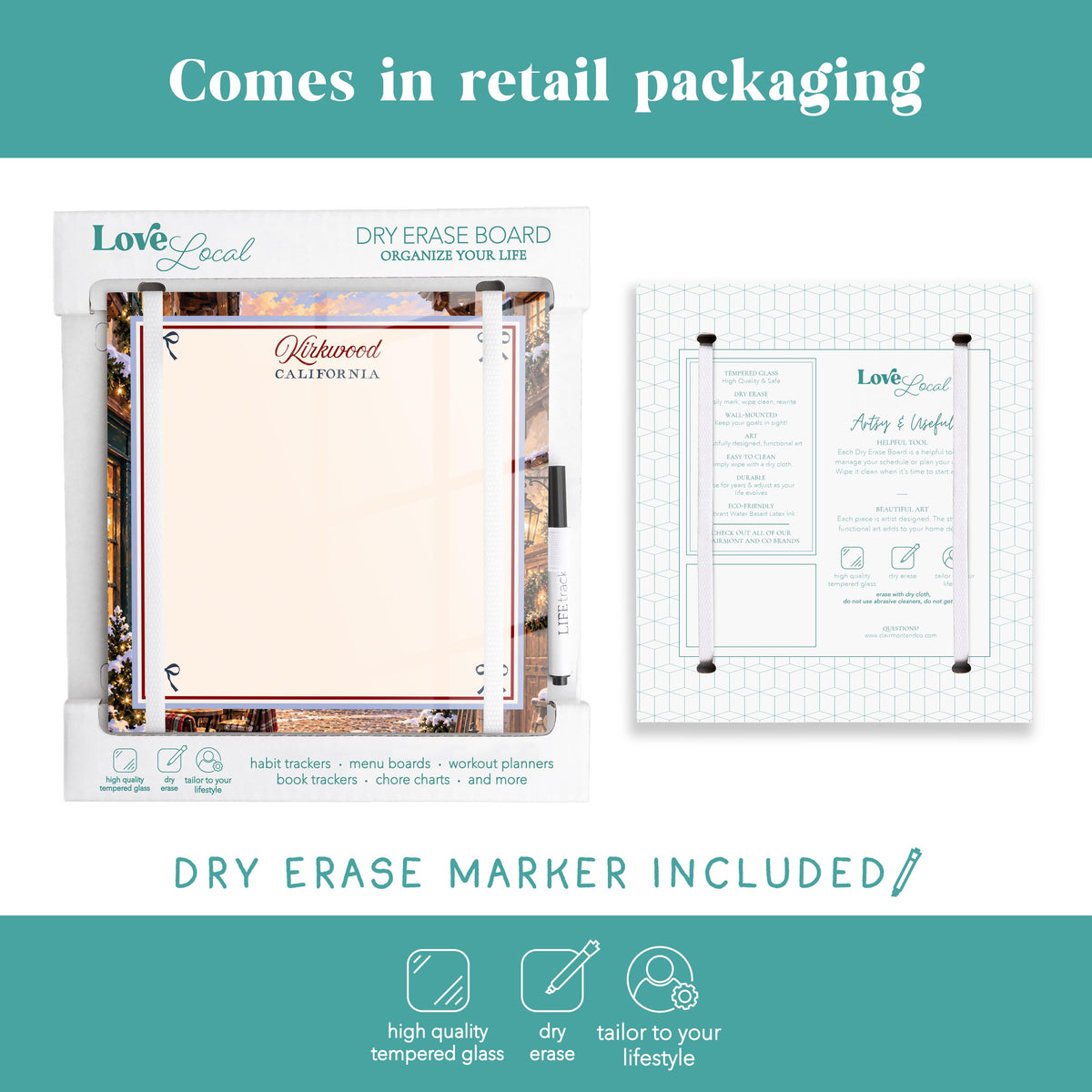 8x8 Glass Dry Erase-Chalet Girl | Custom -5