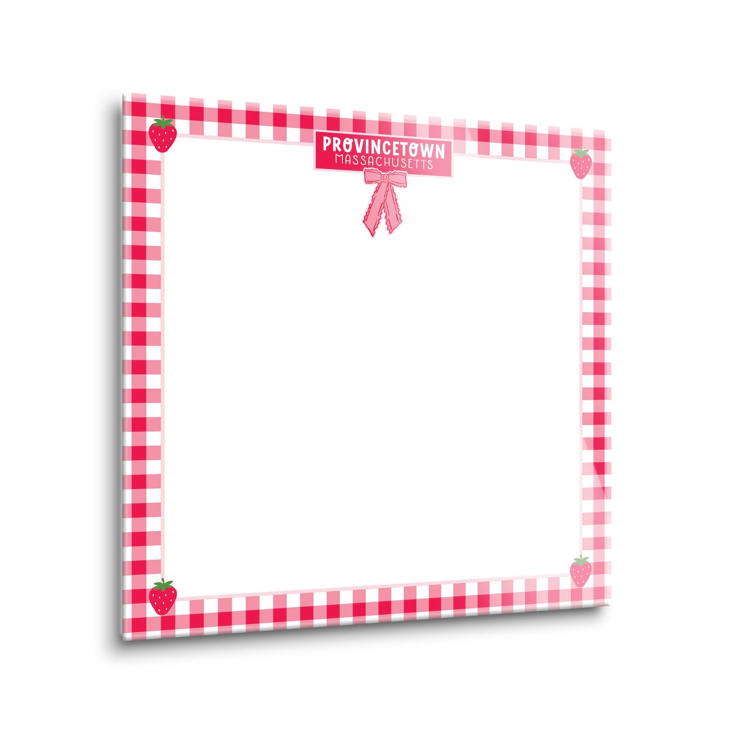 8x8 Glass Dry Erase-Love+Local Strawberry Parlor -1