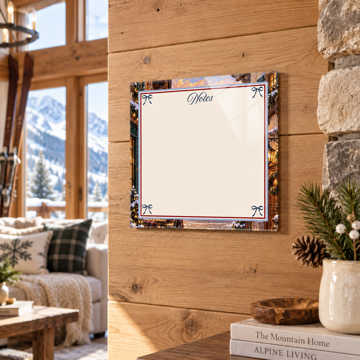 8x8 Glass Dry Erase-Chalet Girl