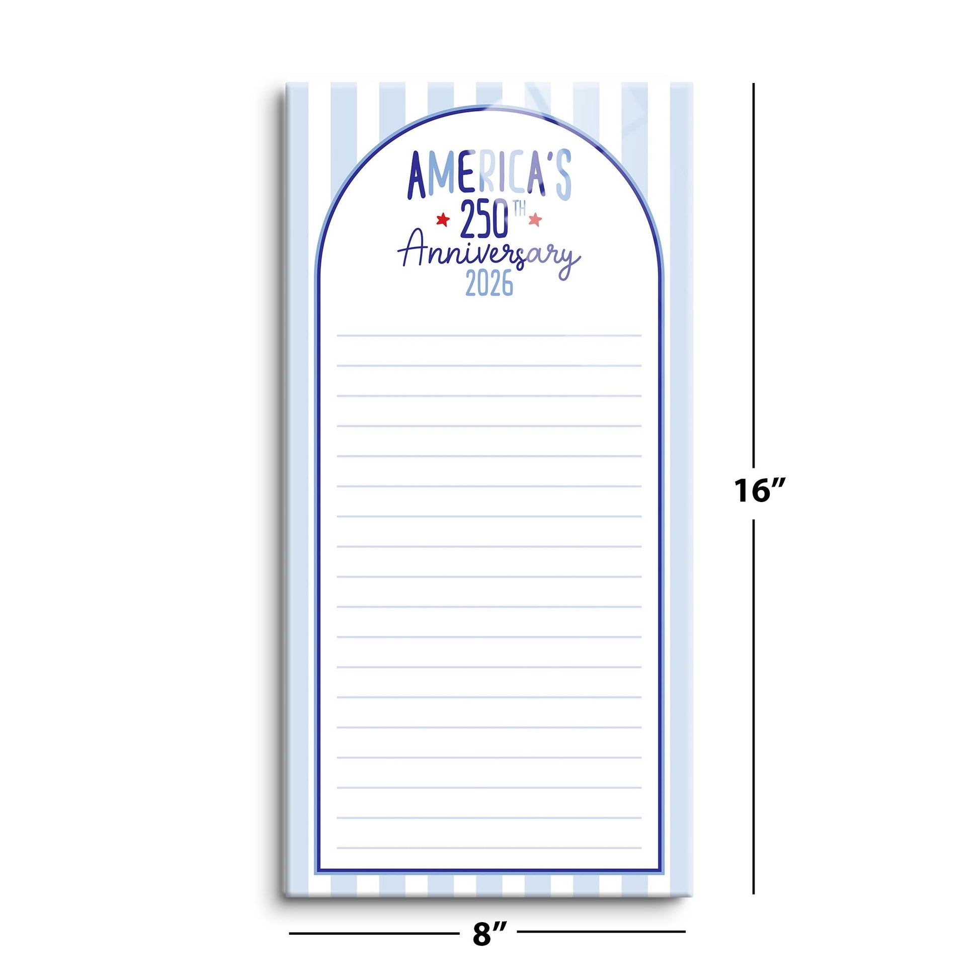 8x16 Glass Dry Erase-4th of July 250th Anniversary -8