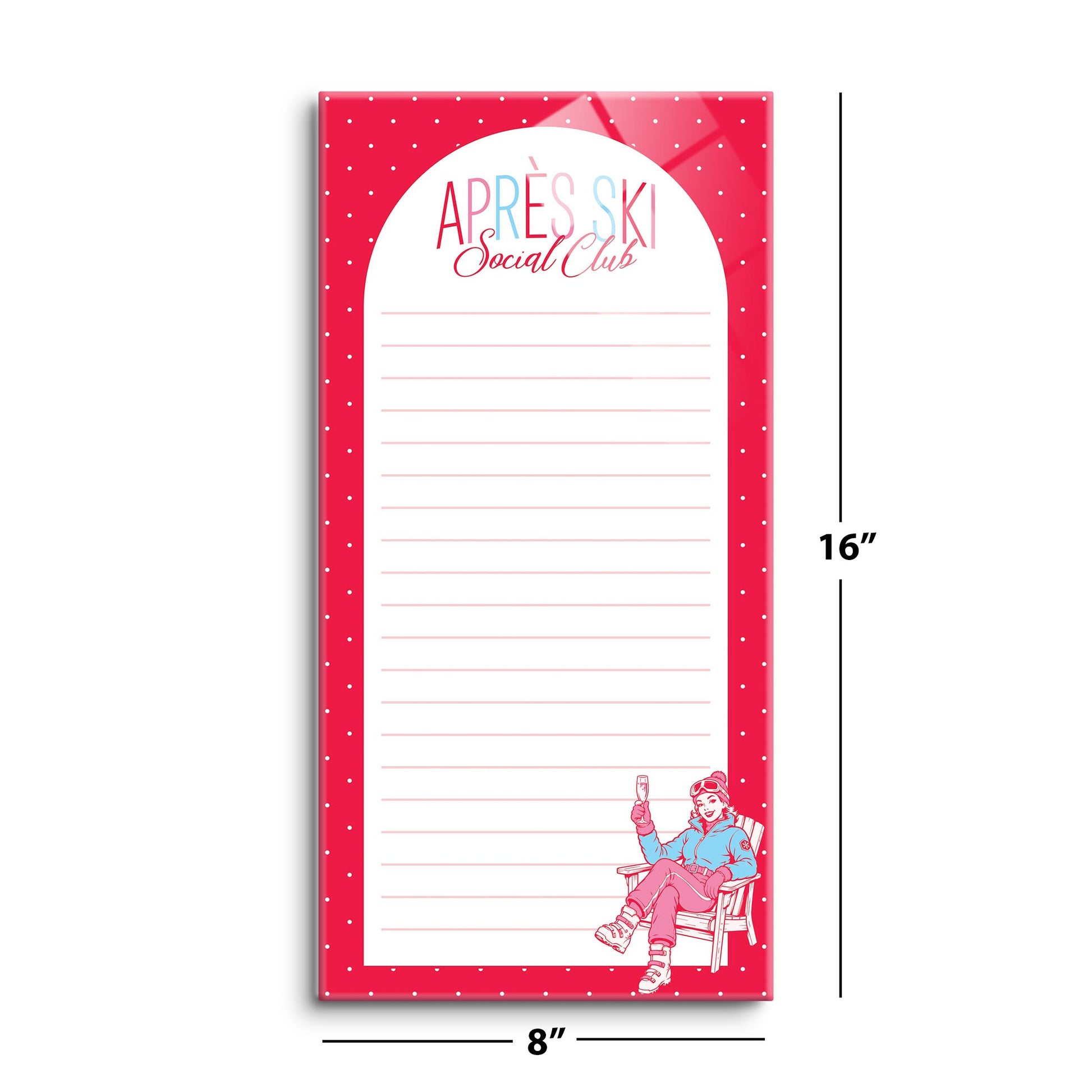 8x16 Glass Dry Erase-Après Ski -8