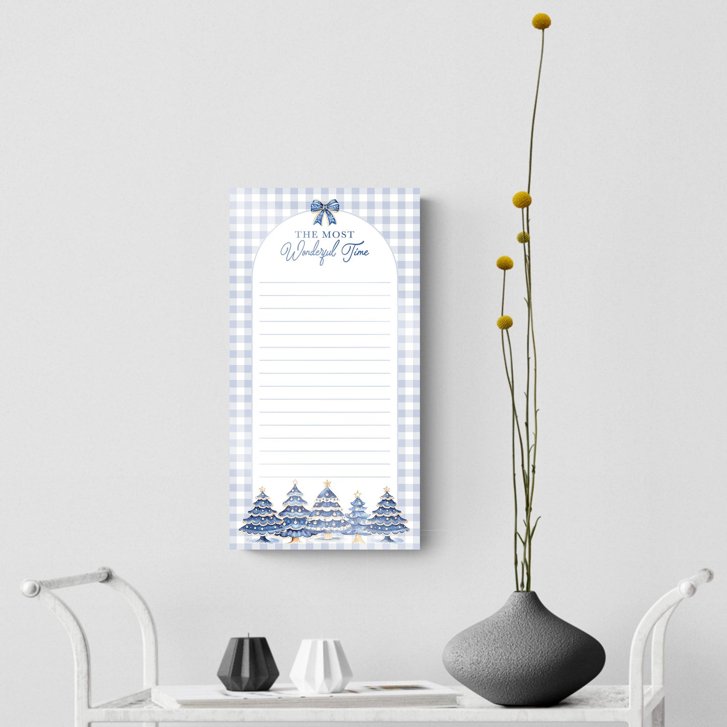 8x16 Glass Dry Erase-Blue Noel - A Grand Millennial Christmas -4