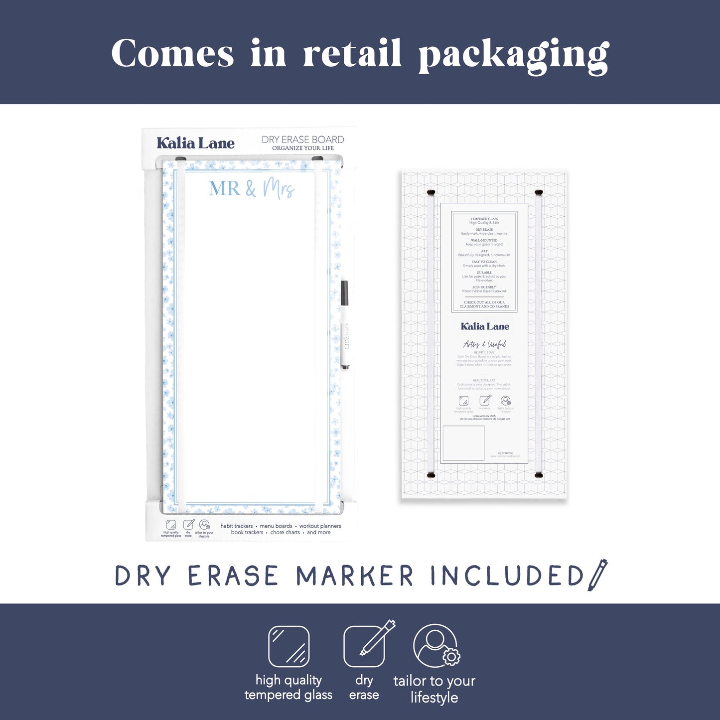 8x16 Glass Dry Erase-Happily Ever After -3