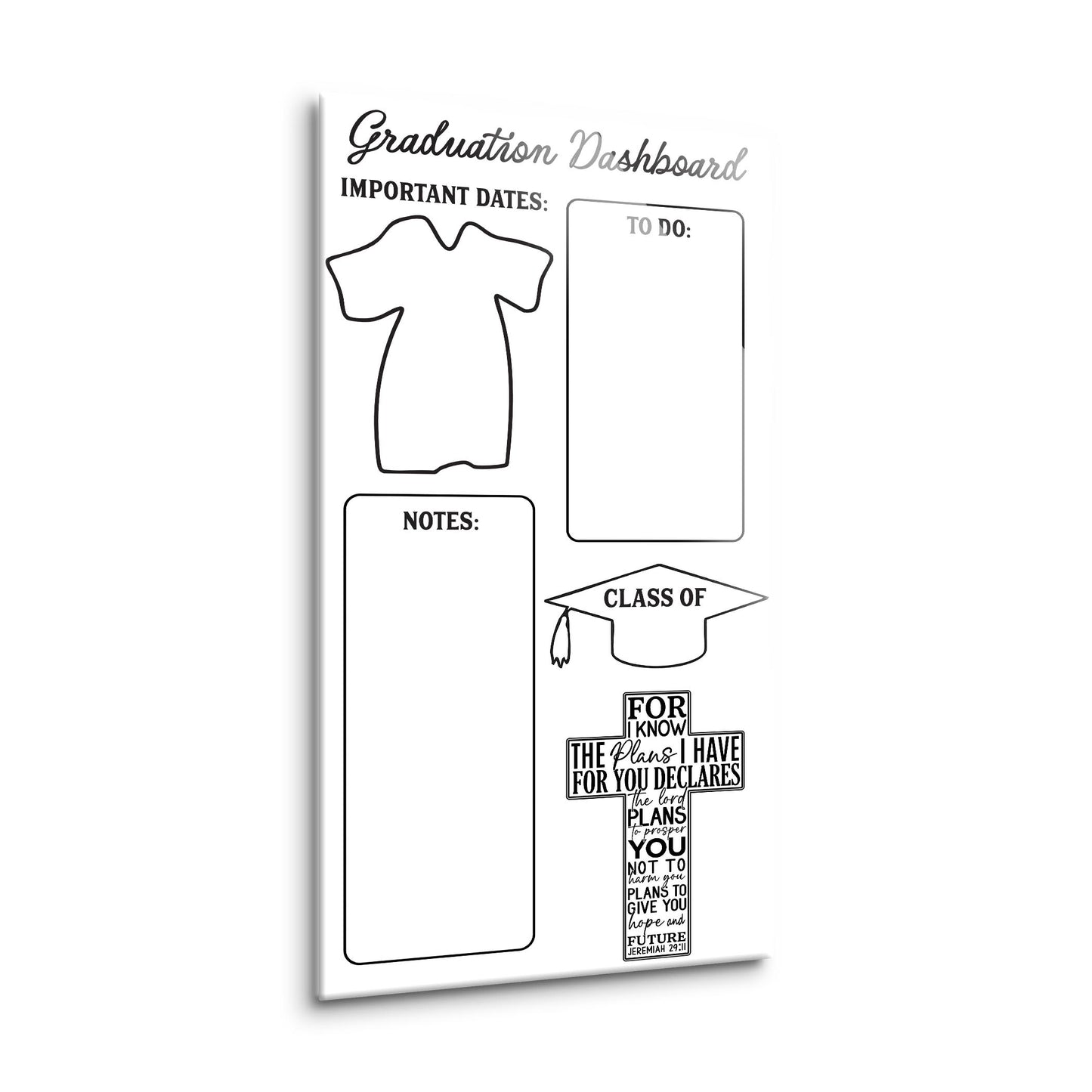 8x16 Glass Dry Erase-Graduation Dashboard -1