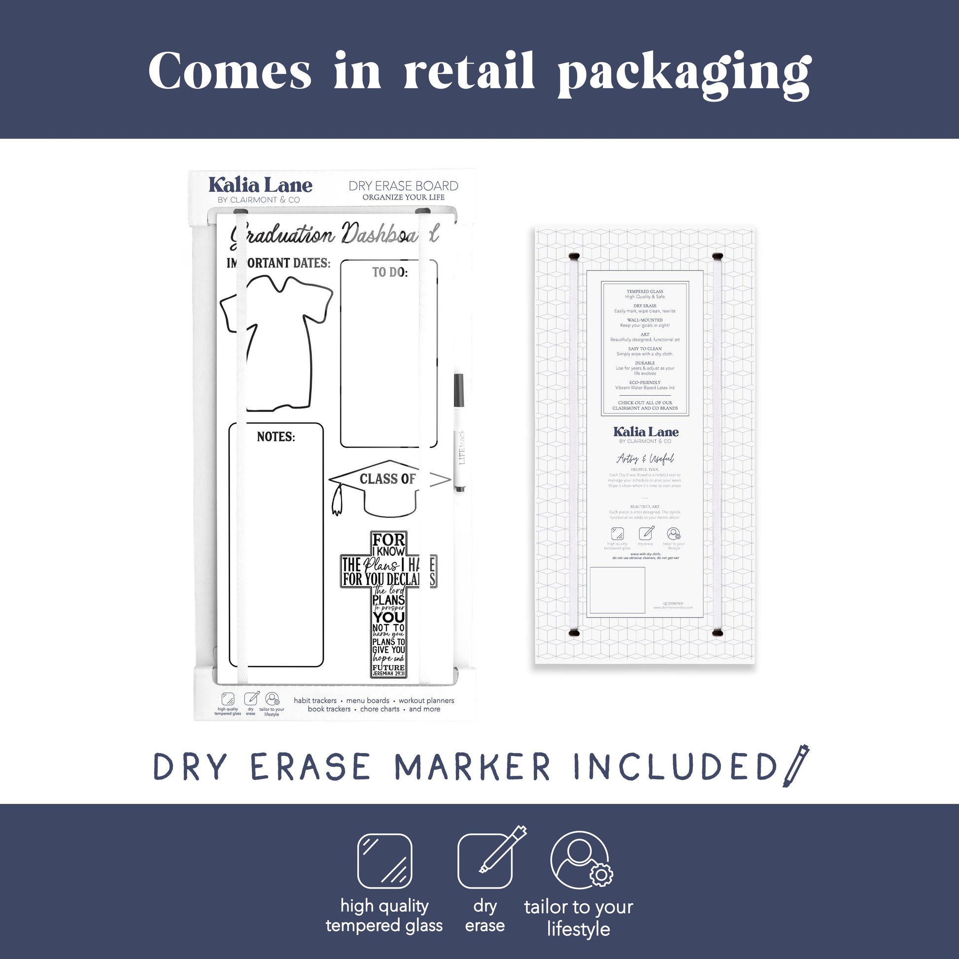 8x16 Glass Dry Erase-Graduation Dashboard -3