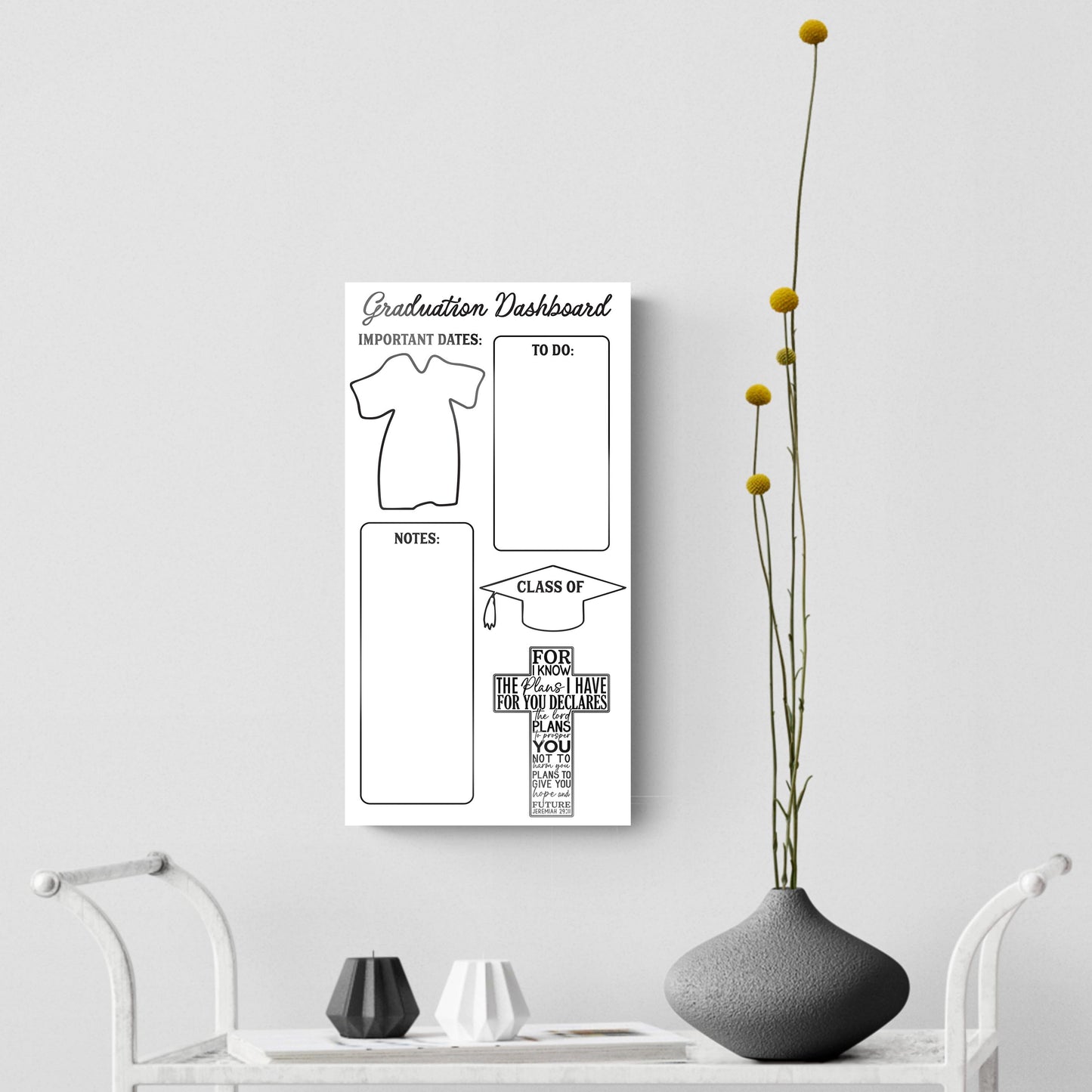 8x16 Glass Dry Erase-Graduation Dashboard -4