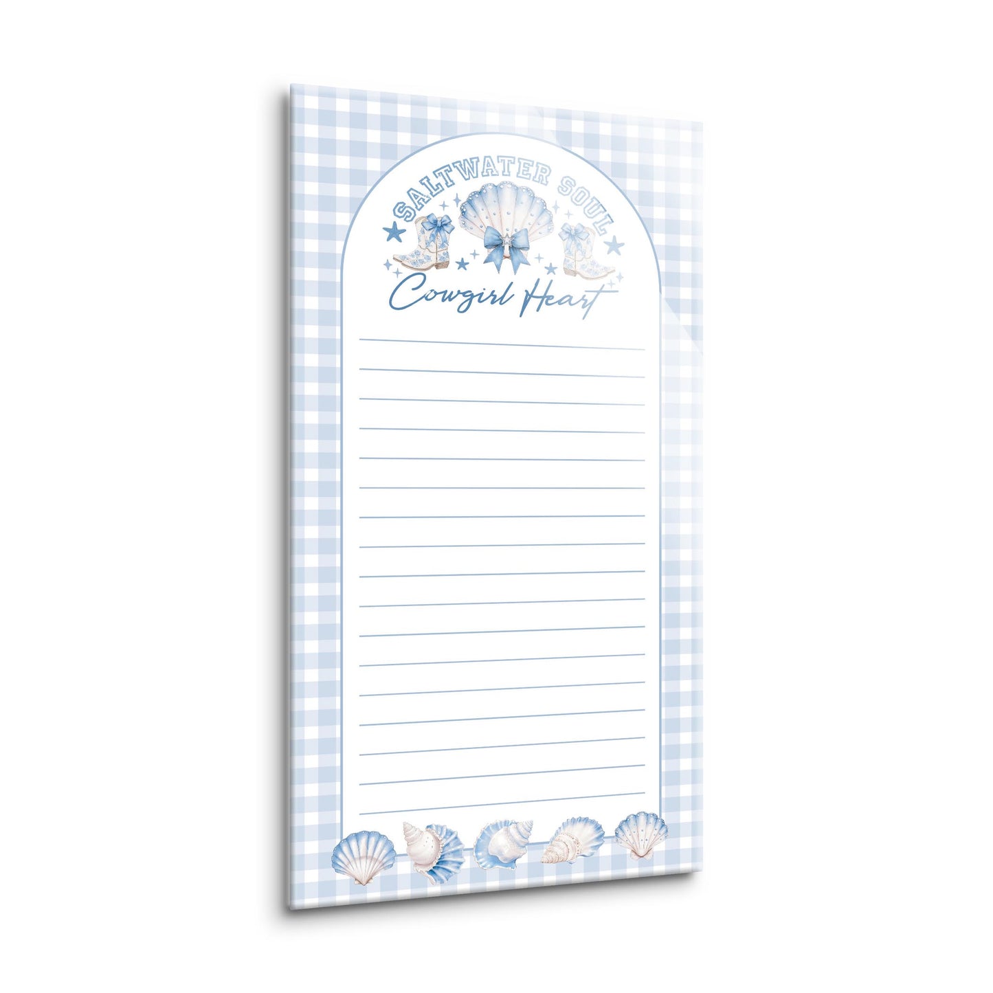 8x16 Glass Dry Erase-Coastal Cowgirl -1
