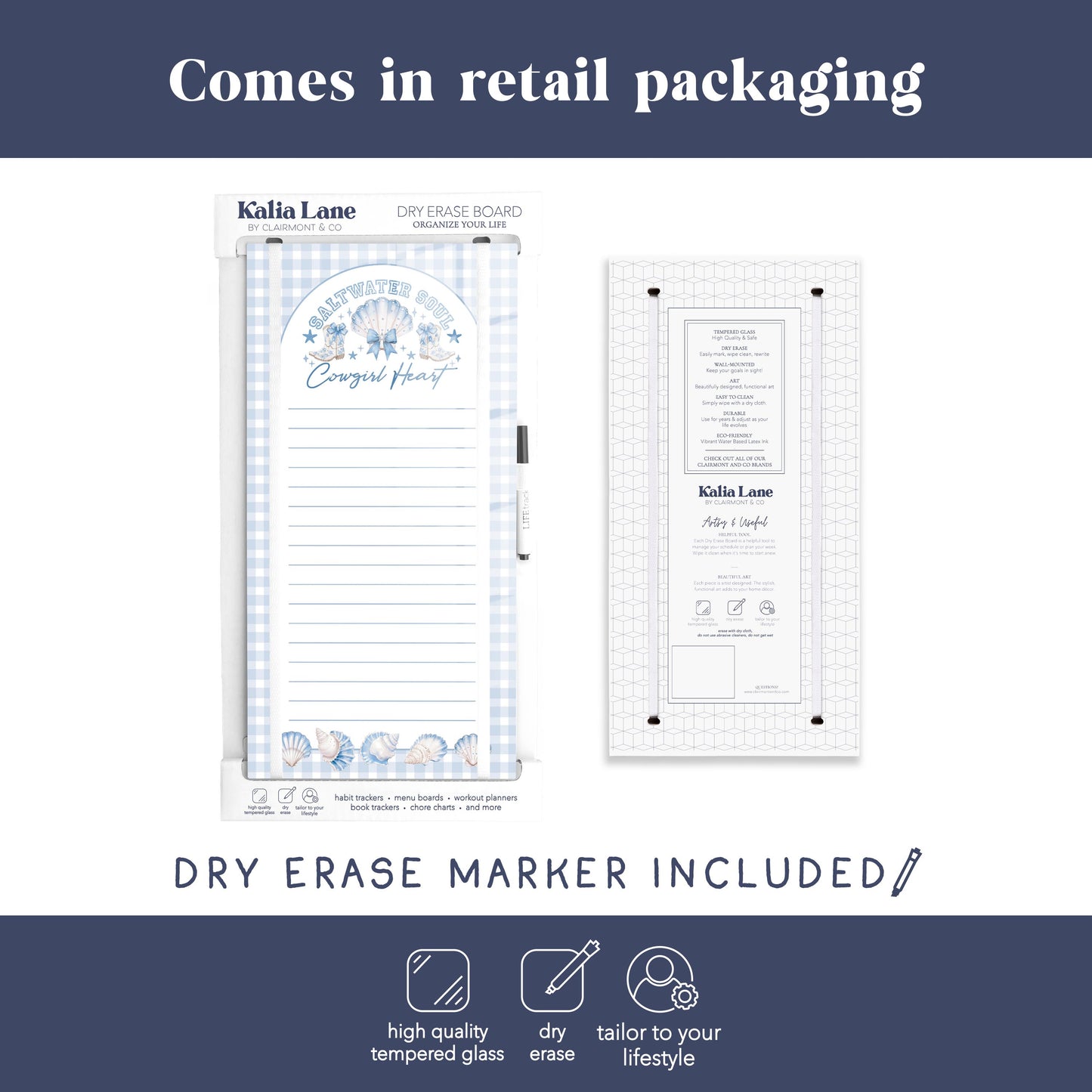 8x16 Glass Dry Erase-Coastal Cowgirl -3