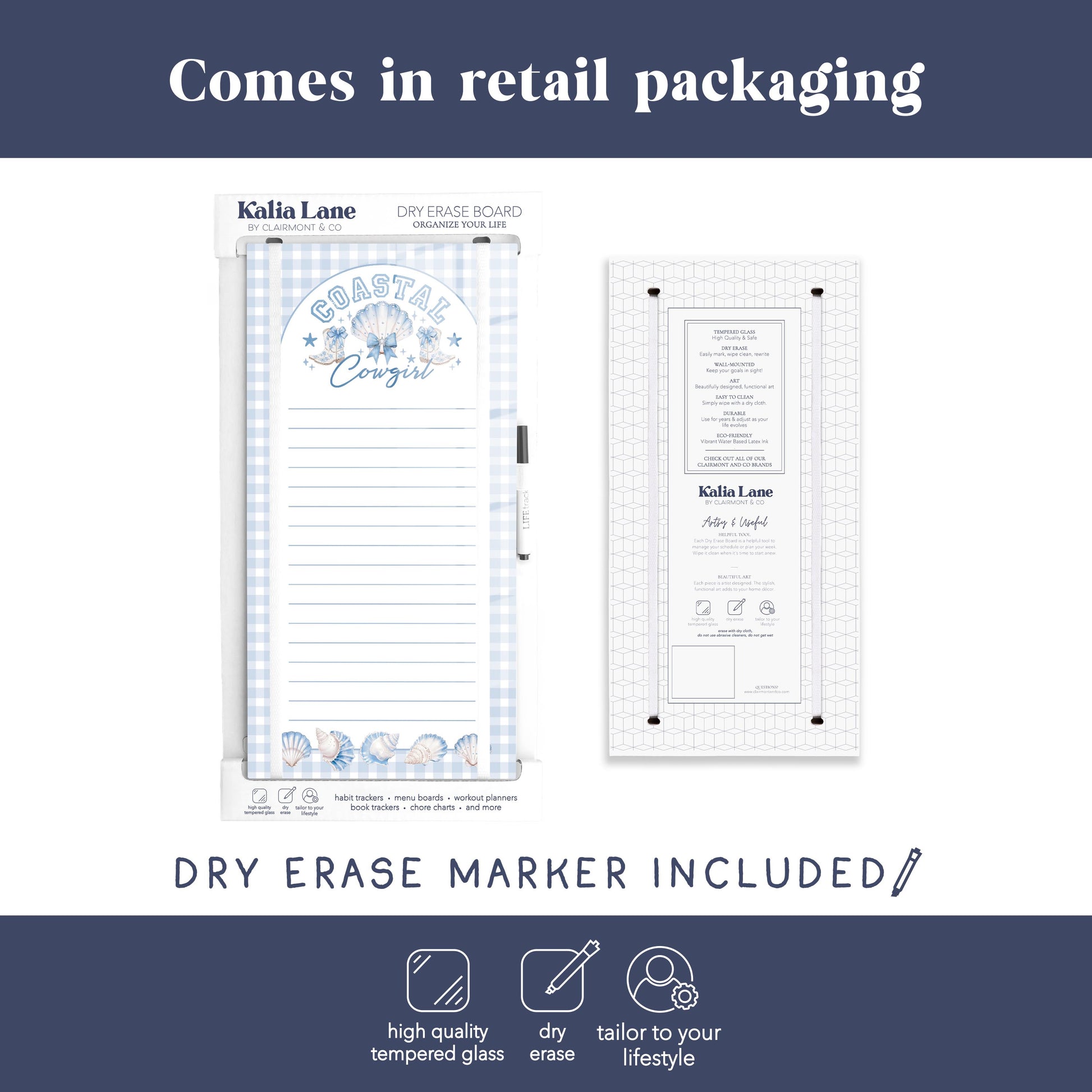 8x16 Glass Dry Erase-Coastal Cowgirl 2 -3