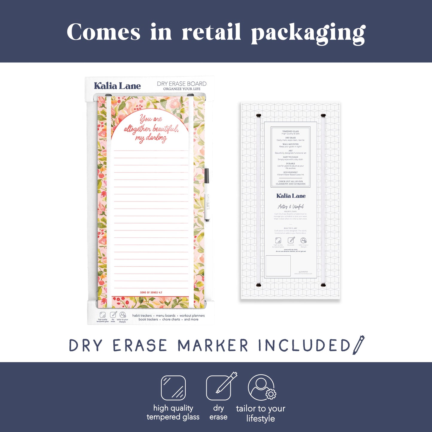 8x16 Glass Dry Erase-Faithful Promises -3
