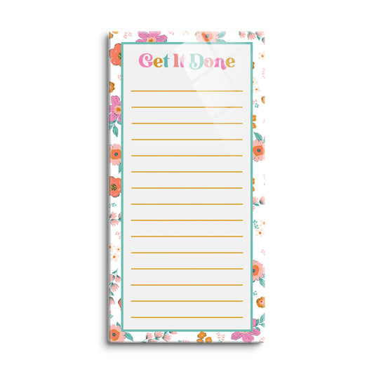 8x16 Glass Dry Erase-Kalia Floral Get It Done