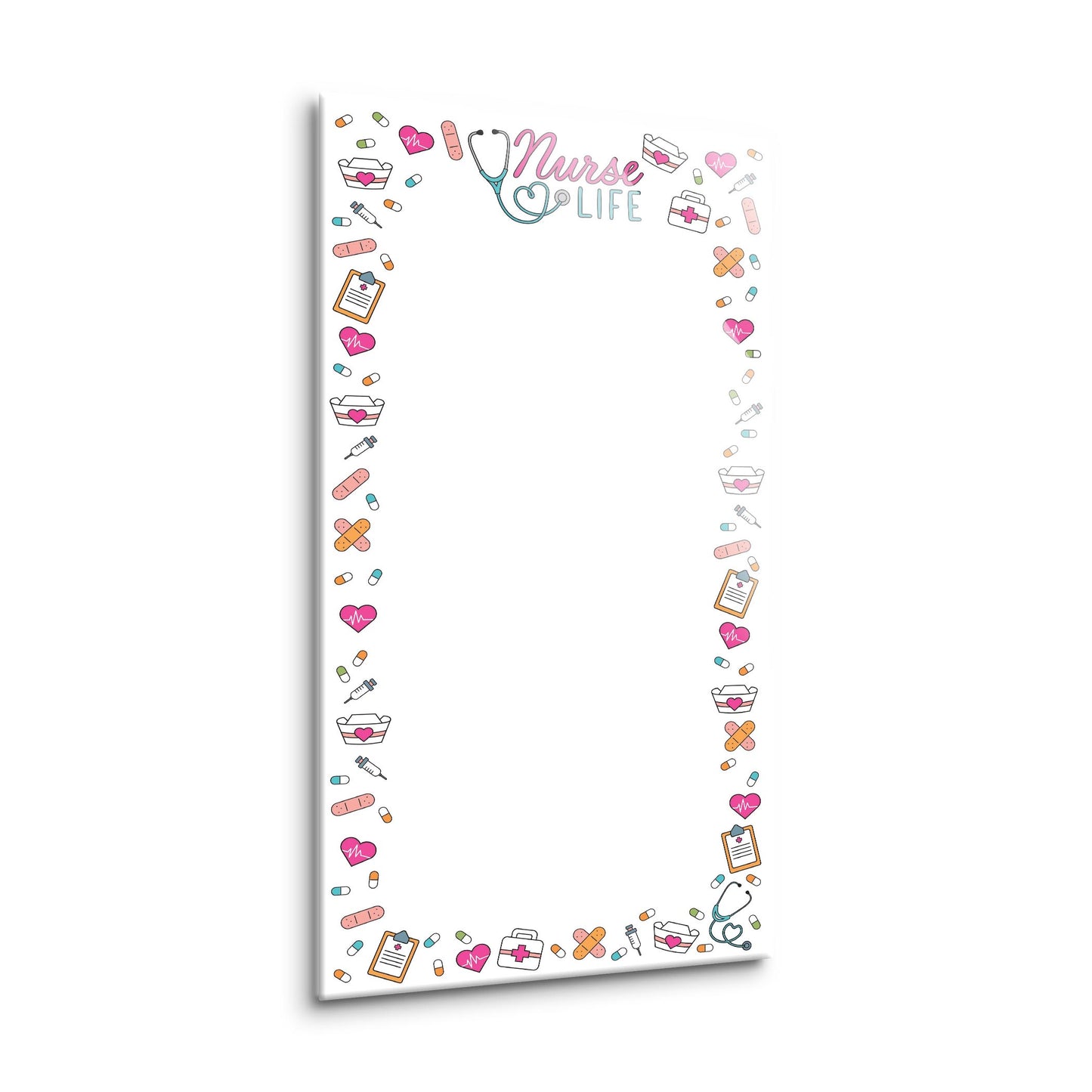 8x16 Glass Dry Erase-Nurse Life Notes
