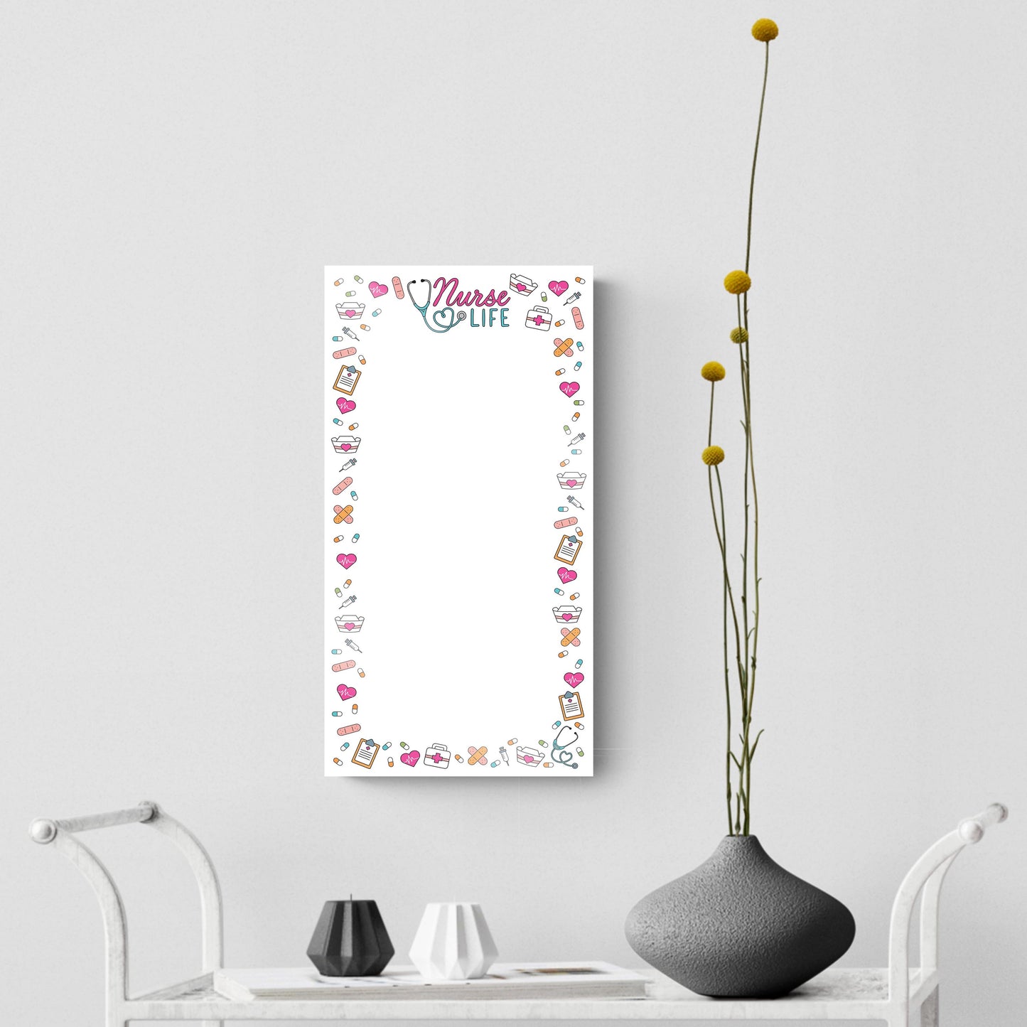8x16 Glass Dry Erase-Nurse Life Notes