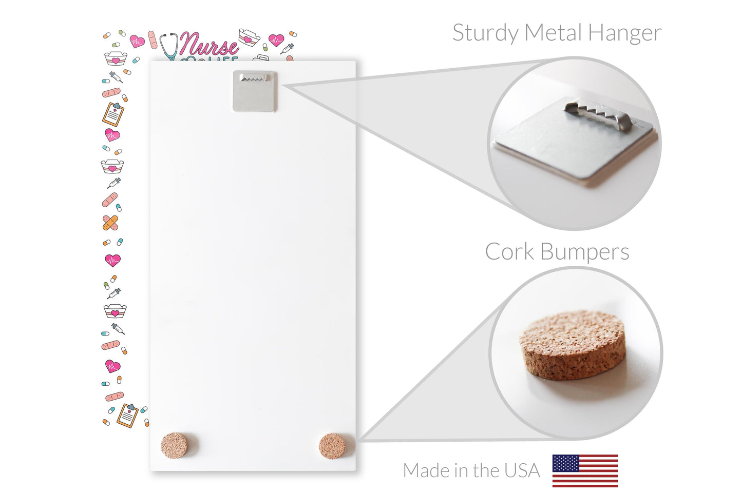 8x16 Glass Dry Erase-Nurse Life Notes