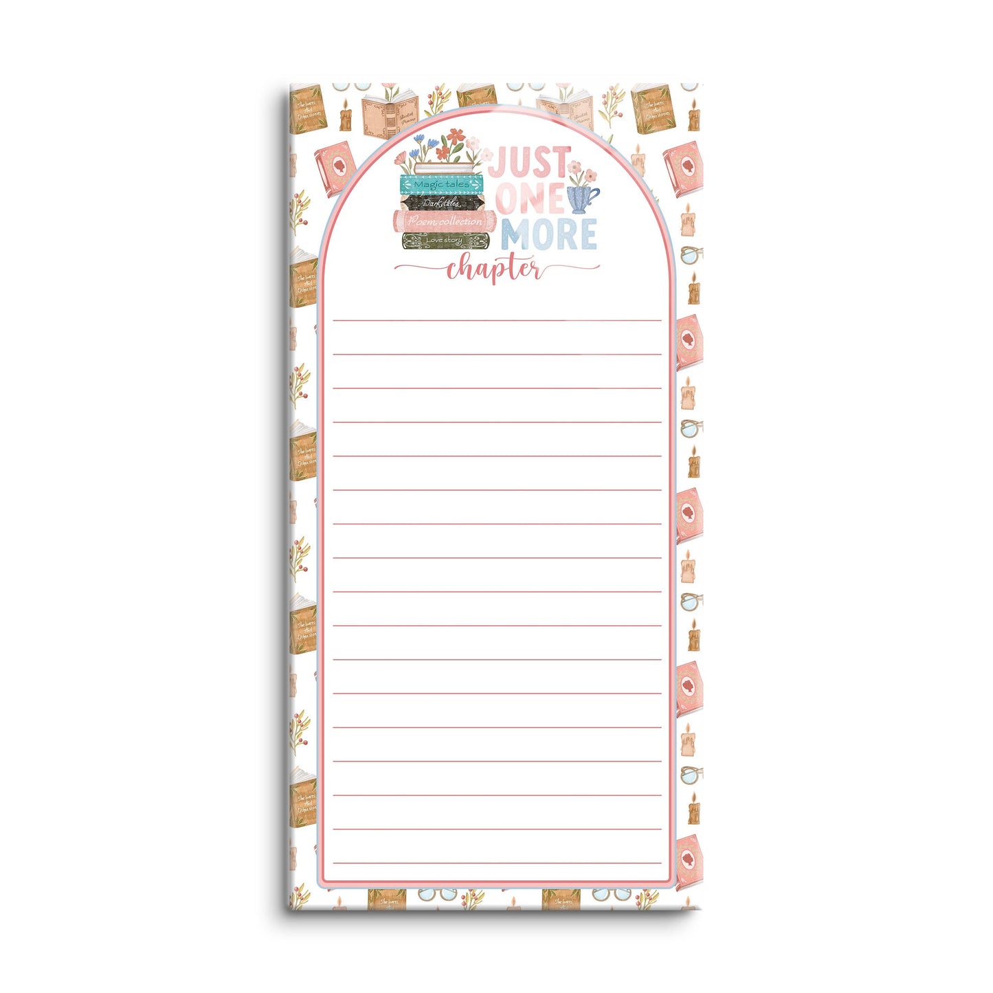 8x16 Glass Dry Erase-Pretty Little Chapters Just One More Chapter -0