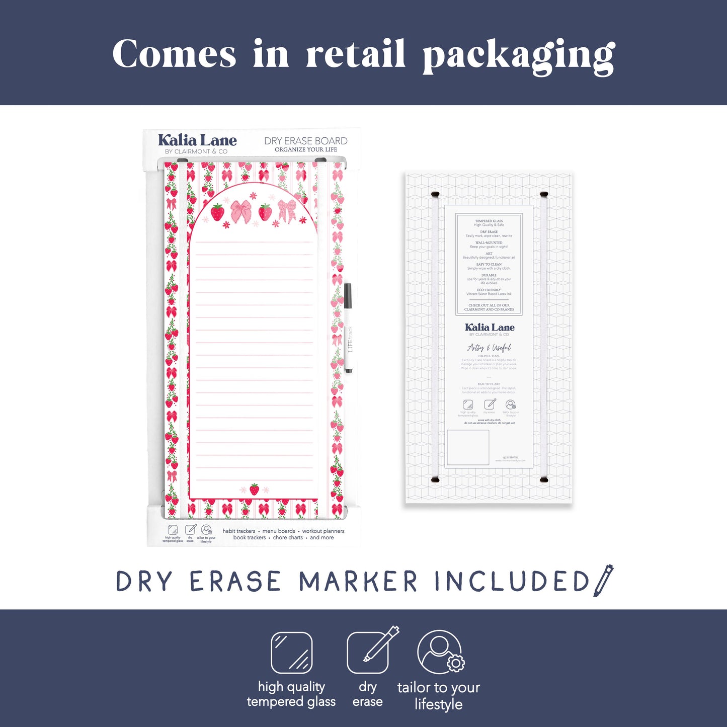8x16 Glass Dry Erase-Strawberry Parlor -3