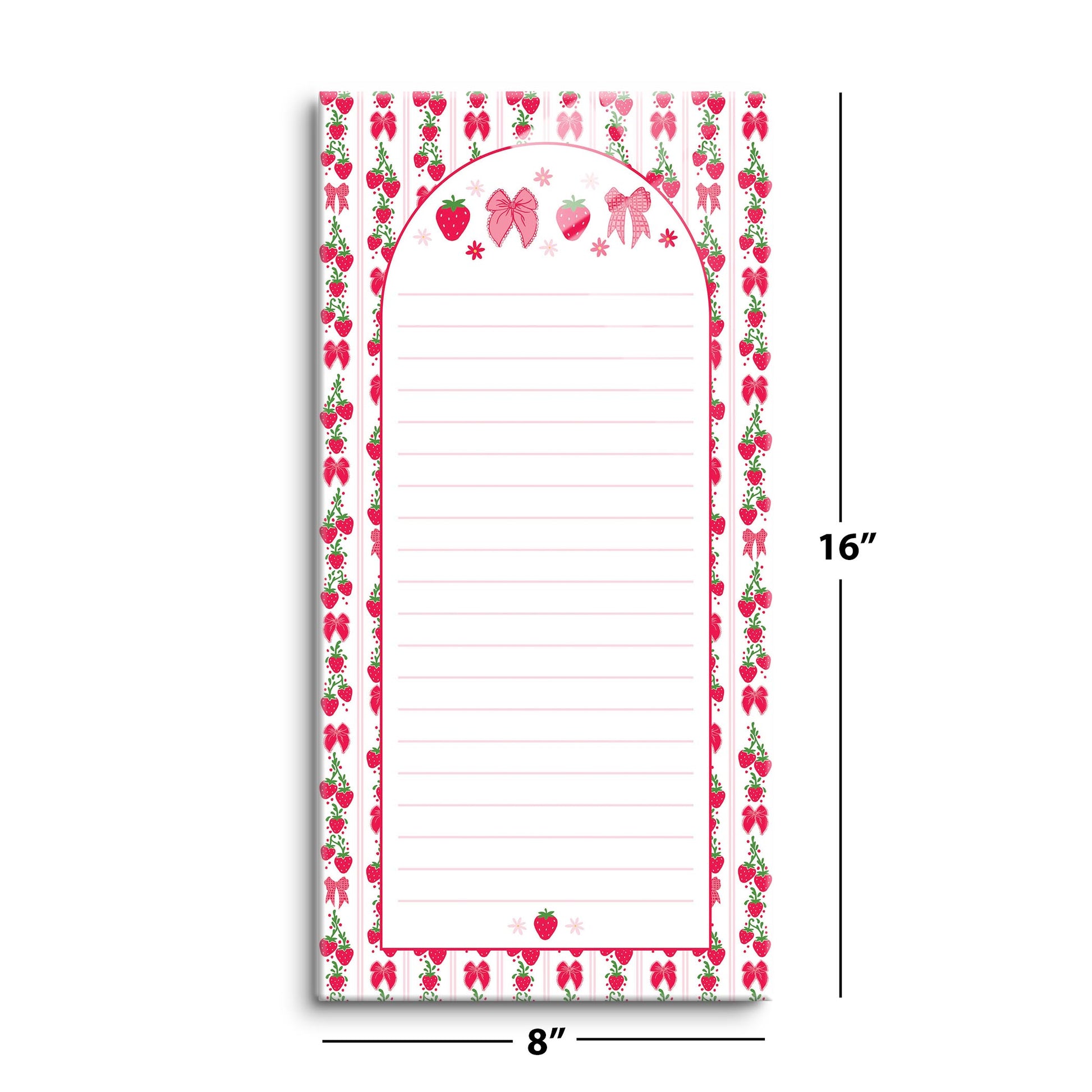 8x16 Glass Dry Erase-Strawberry Parlor -8