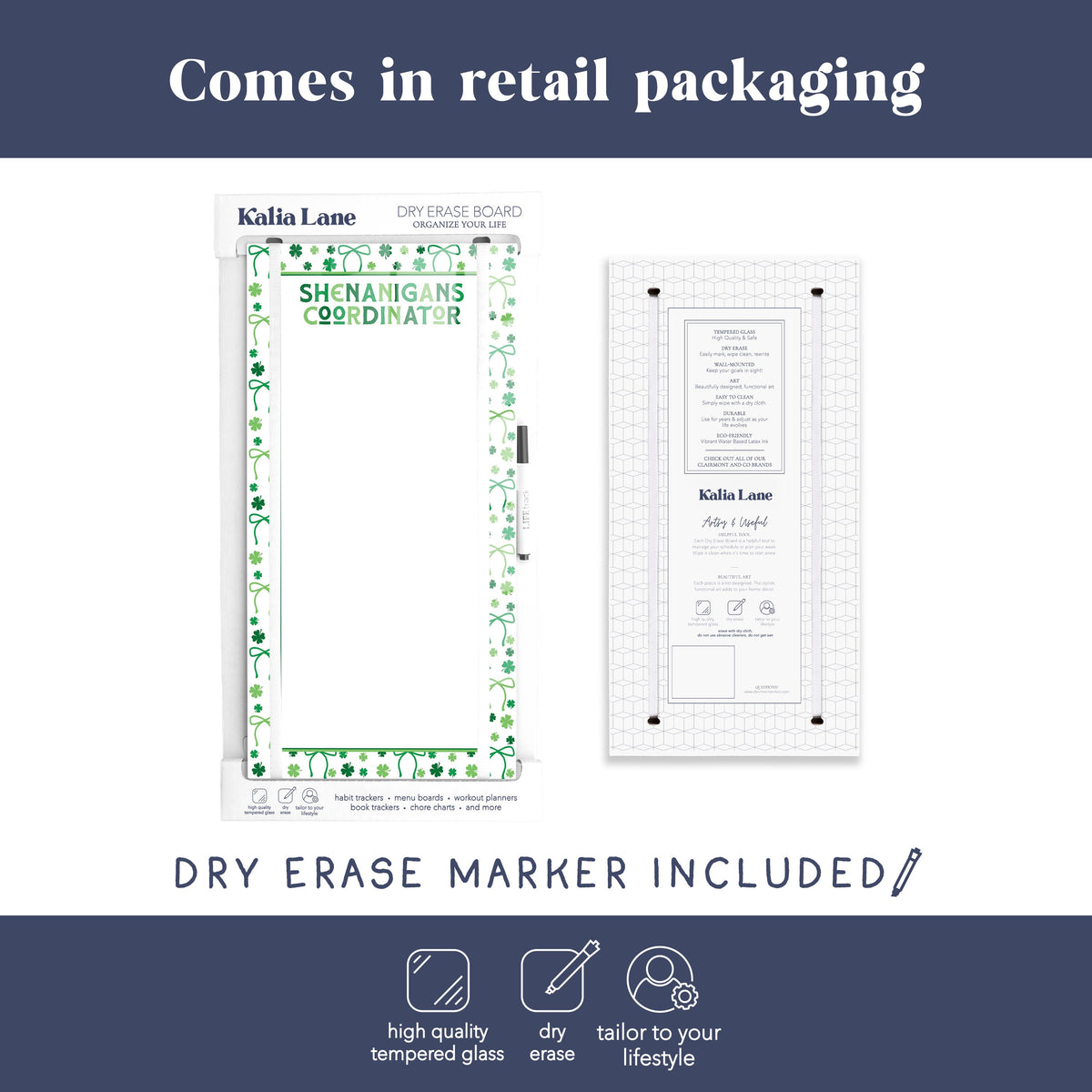 8x16 Glass Dry Erase-St. Patty's Day -3
