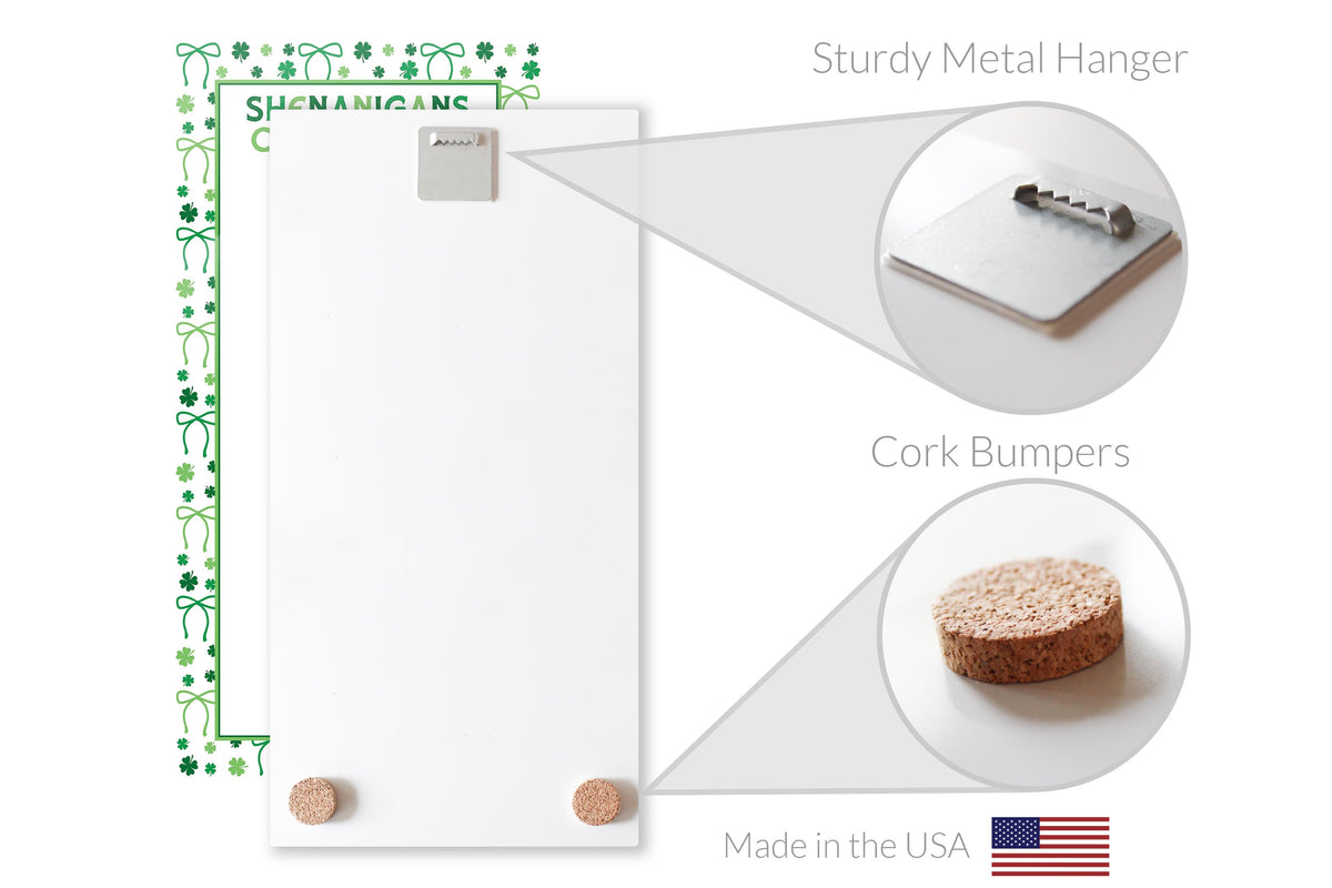 8x16 Glass Dry Erase-St. Patty's Day -7