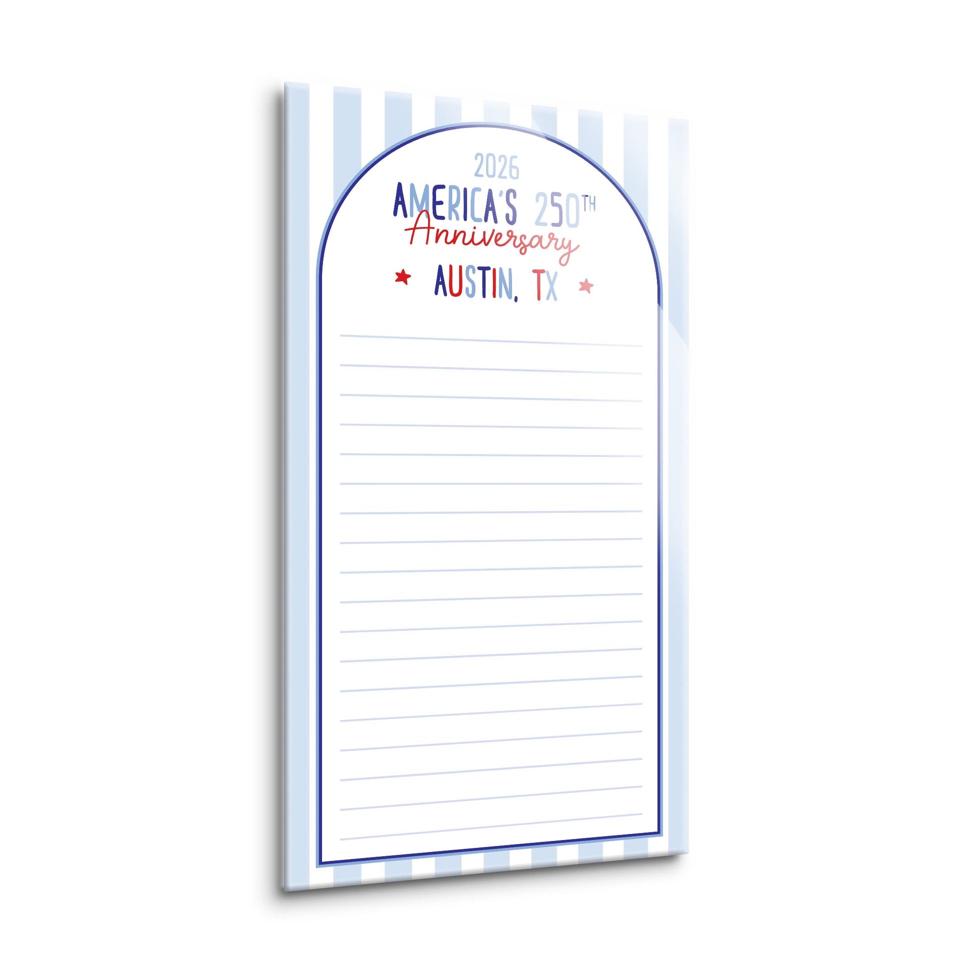 8x16 Glass Dry Erase-Love+Local 4th of July 250th Anniversary -1