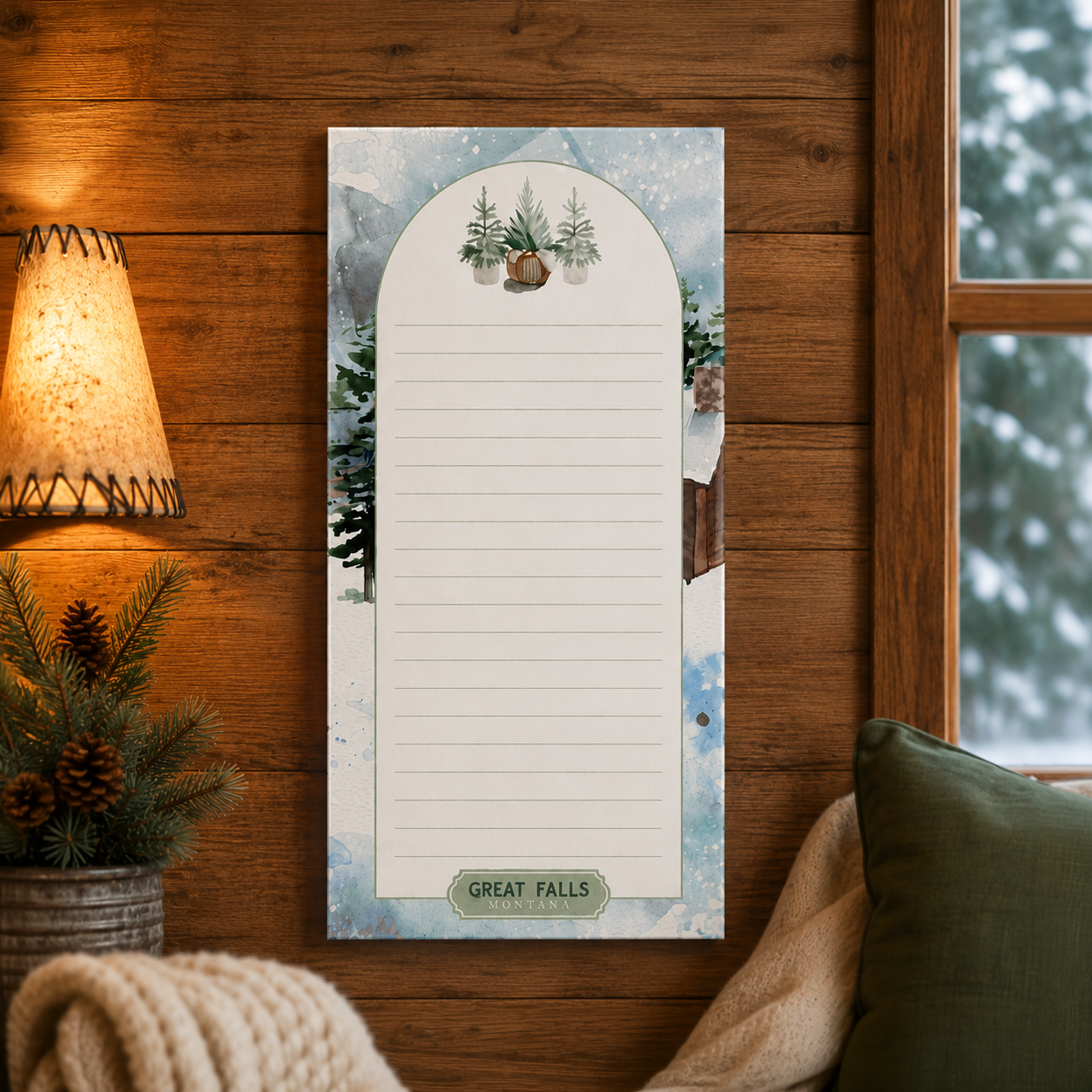 8x16 Glass Dry Erase-Woodland | Custom | Personalize