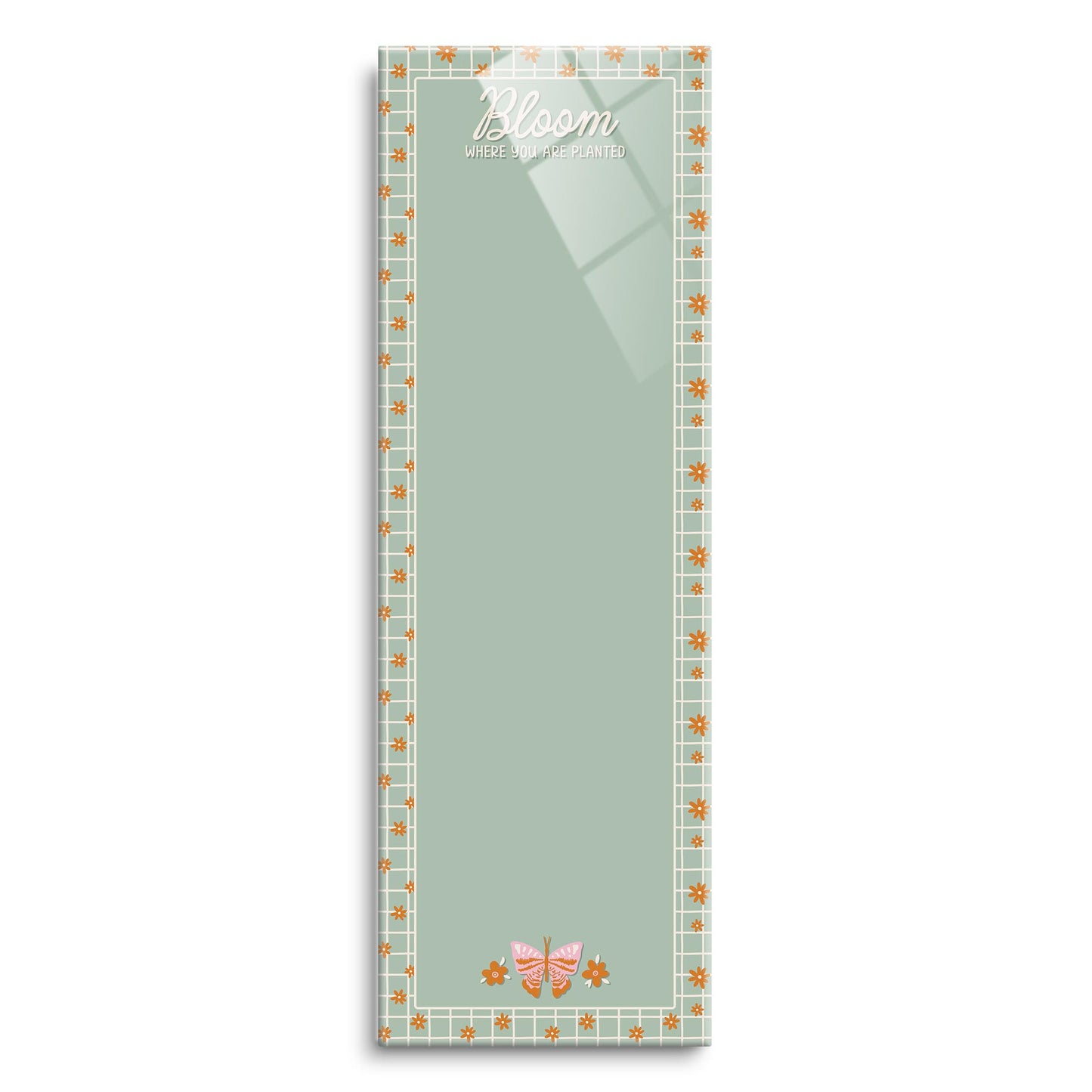 8x24 Glass Dry Erase-Spring Bloom Where You Are Planted