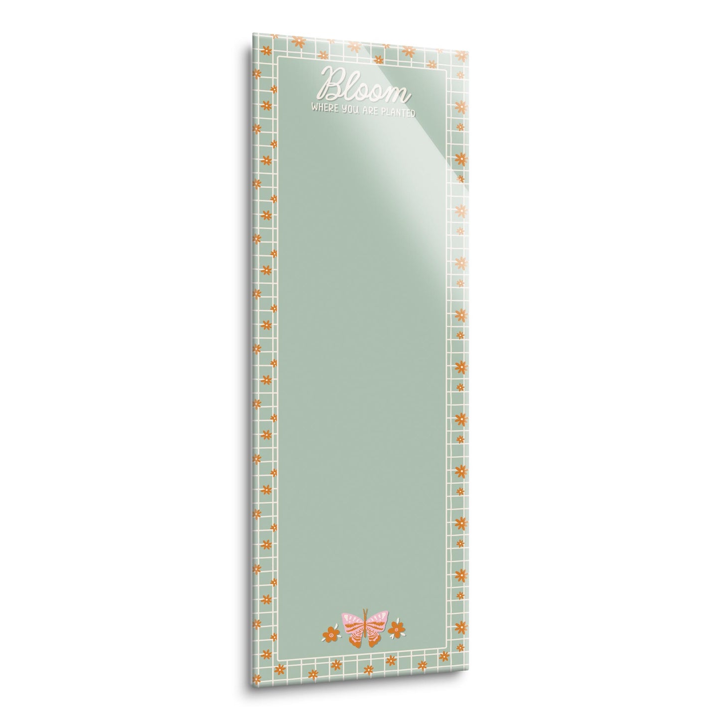 8x24 Glass Dry Erase-Spring Bloom Where You Are Planted