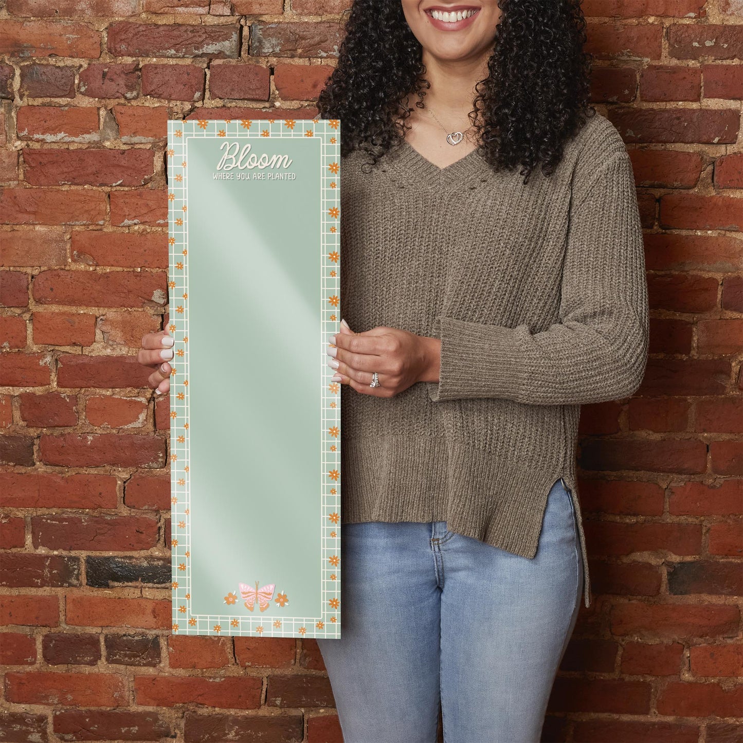 8x24 Glass Dry Erase-Spring Bloom Where You Are Planted