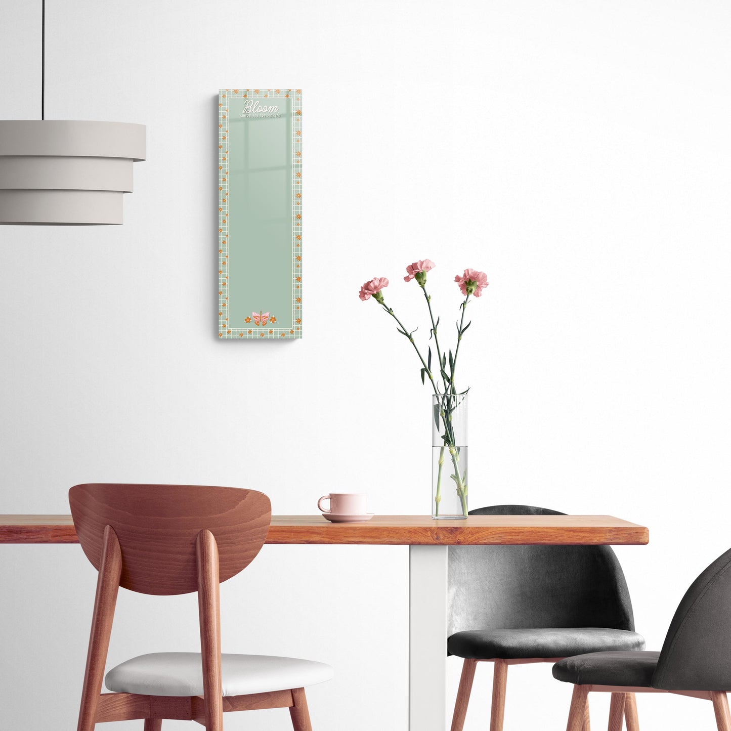 8x24 Glass Dry Erase-Spring Bloom Where You Are Planted