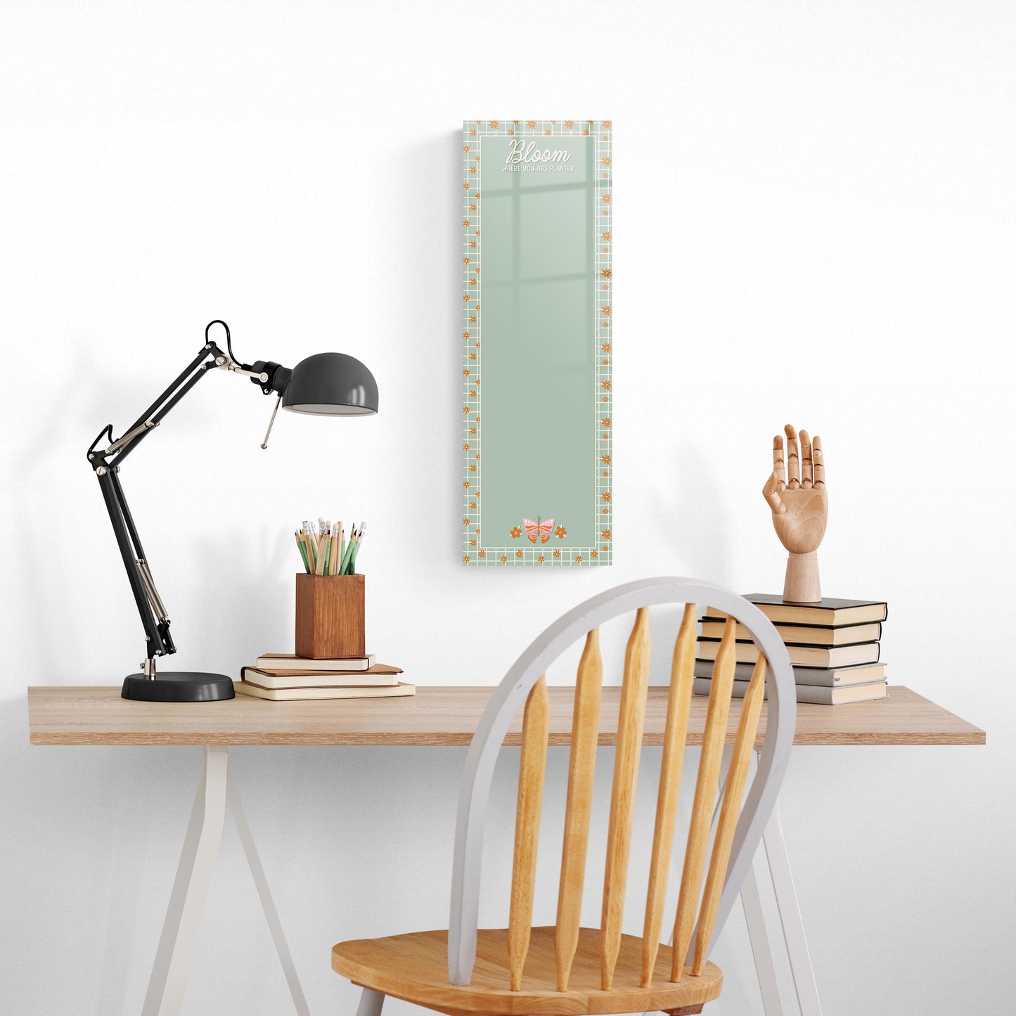 8x24 Glass Dry Erase-Spring Bloom Where You Are Planted
