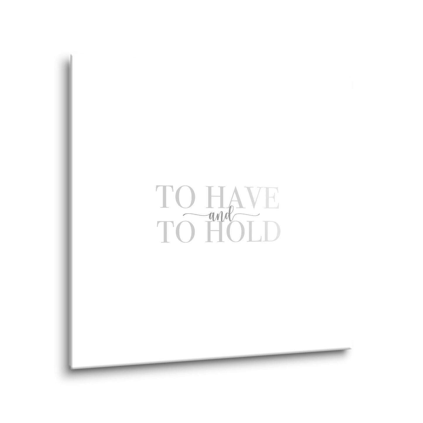 12x12 Glass Dry Erase-To Have & To Hold Grey
