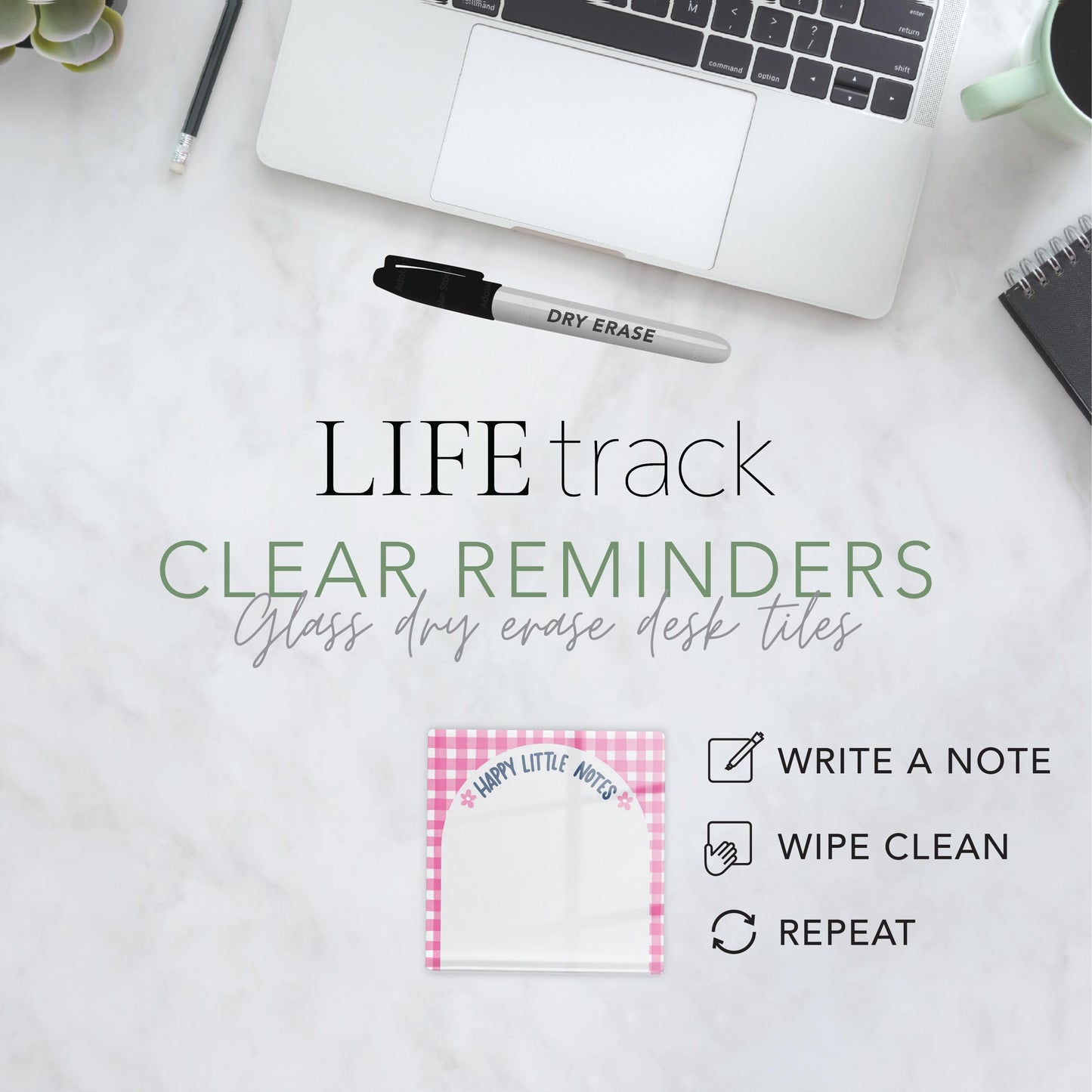 4x4 Clear Reminder Kalia Lane-Happy Little Notes