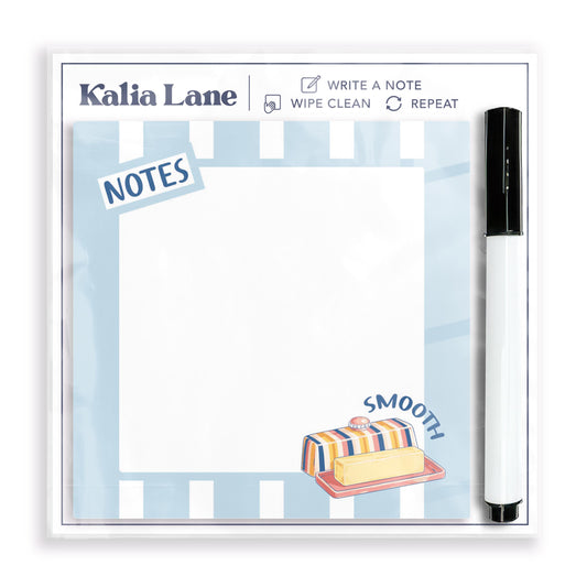 4x4 Clear Reminder Kalia Lane-Butter Notes -0