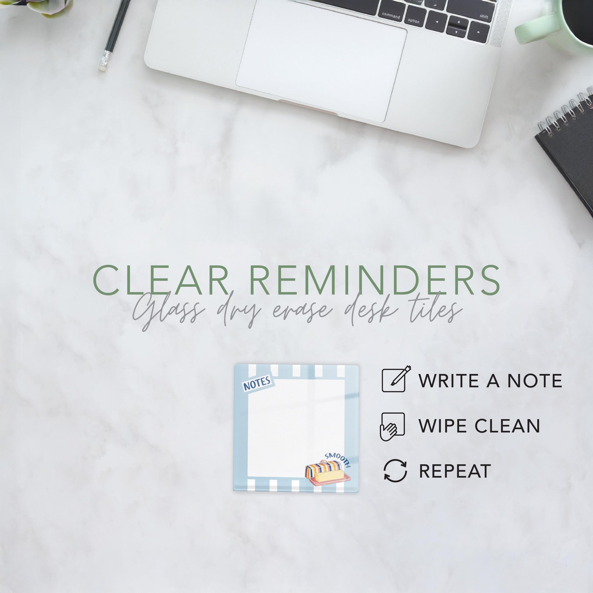 4x4 Clear Reminder Kalia Lane-Butter Notes -1