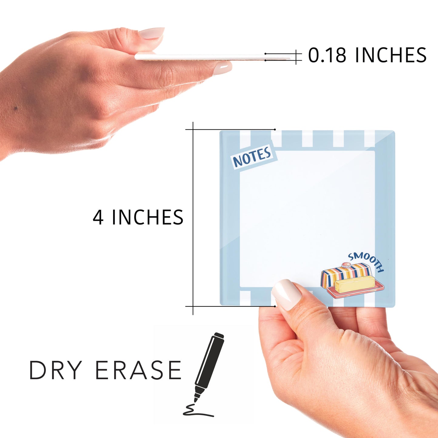4x4 Clear Reminder Kalia Lane-Butter Notes -8